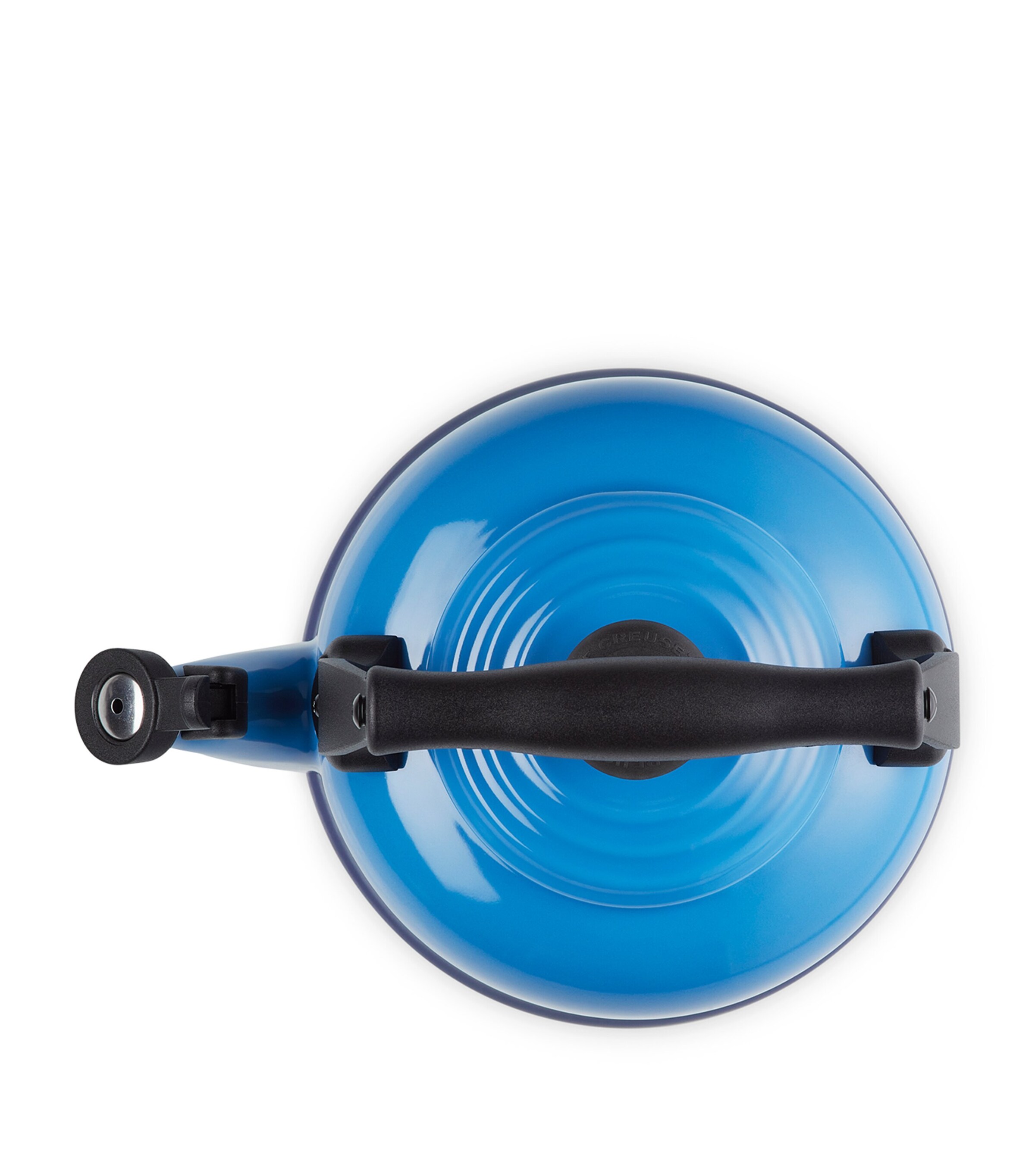 Le Creuset Enamel Traditional Kettle Azure Blue Image 3