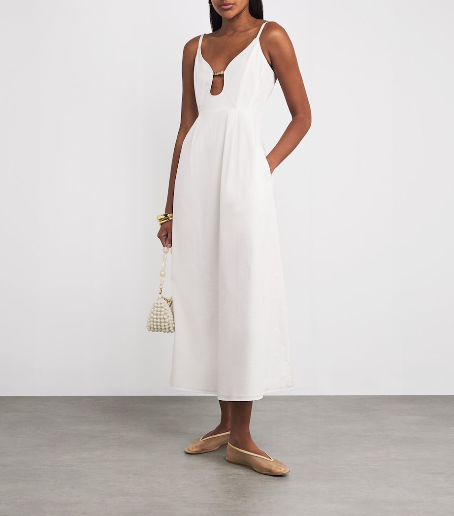 Cotton Ellaria Maxi Dress OFF WHITE Image 2