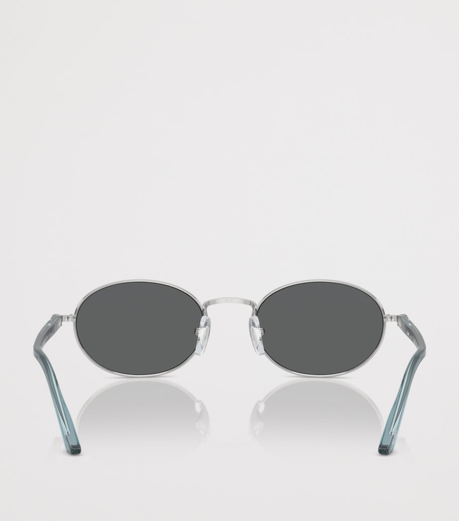Persol Ida Oval Sunglasses Silver Image 4