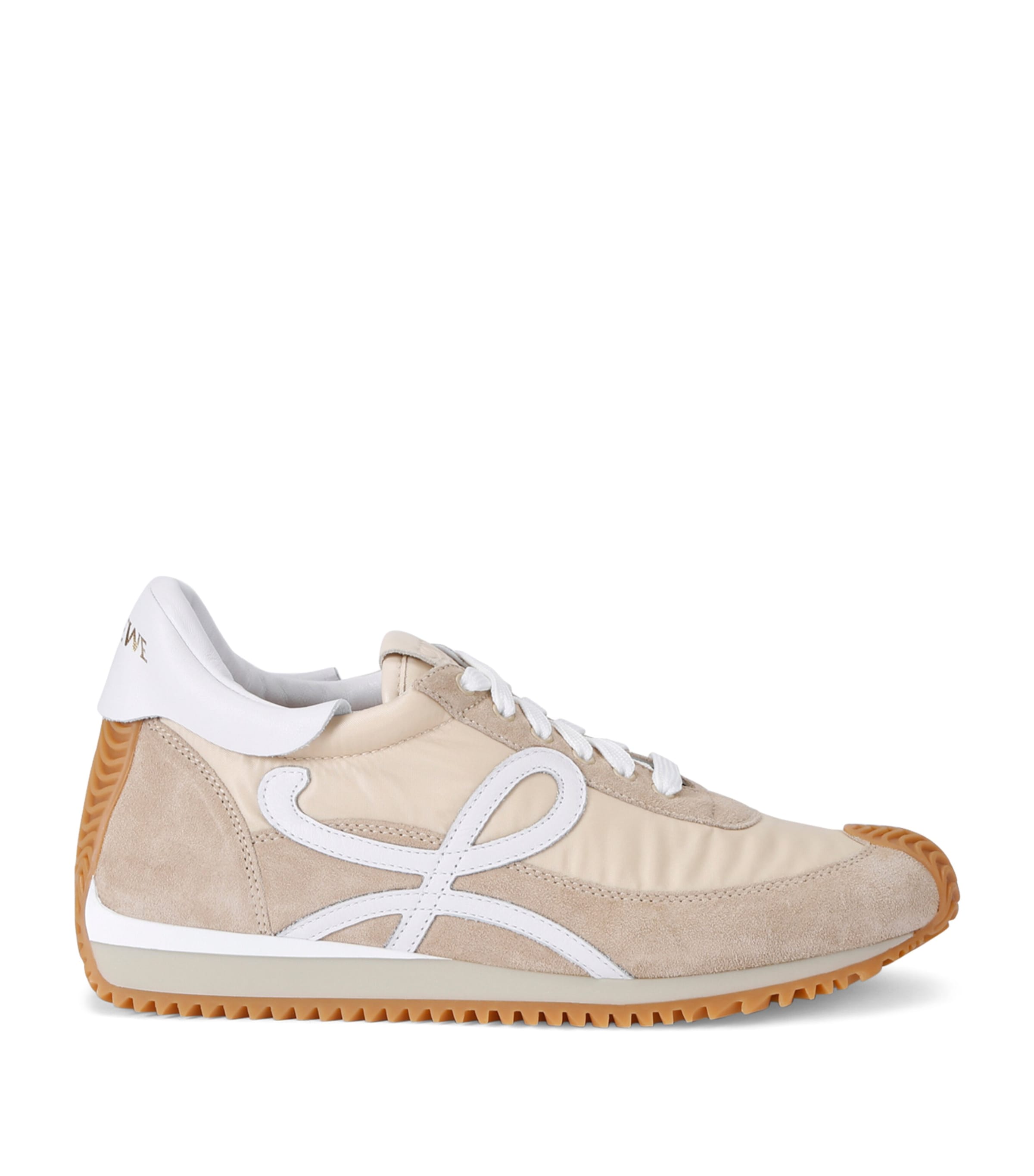 Loewe Womens Cream Comb Flow Runner Monogram Woven Low-top Trainers In White