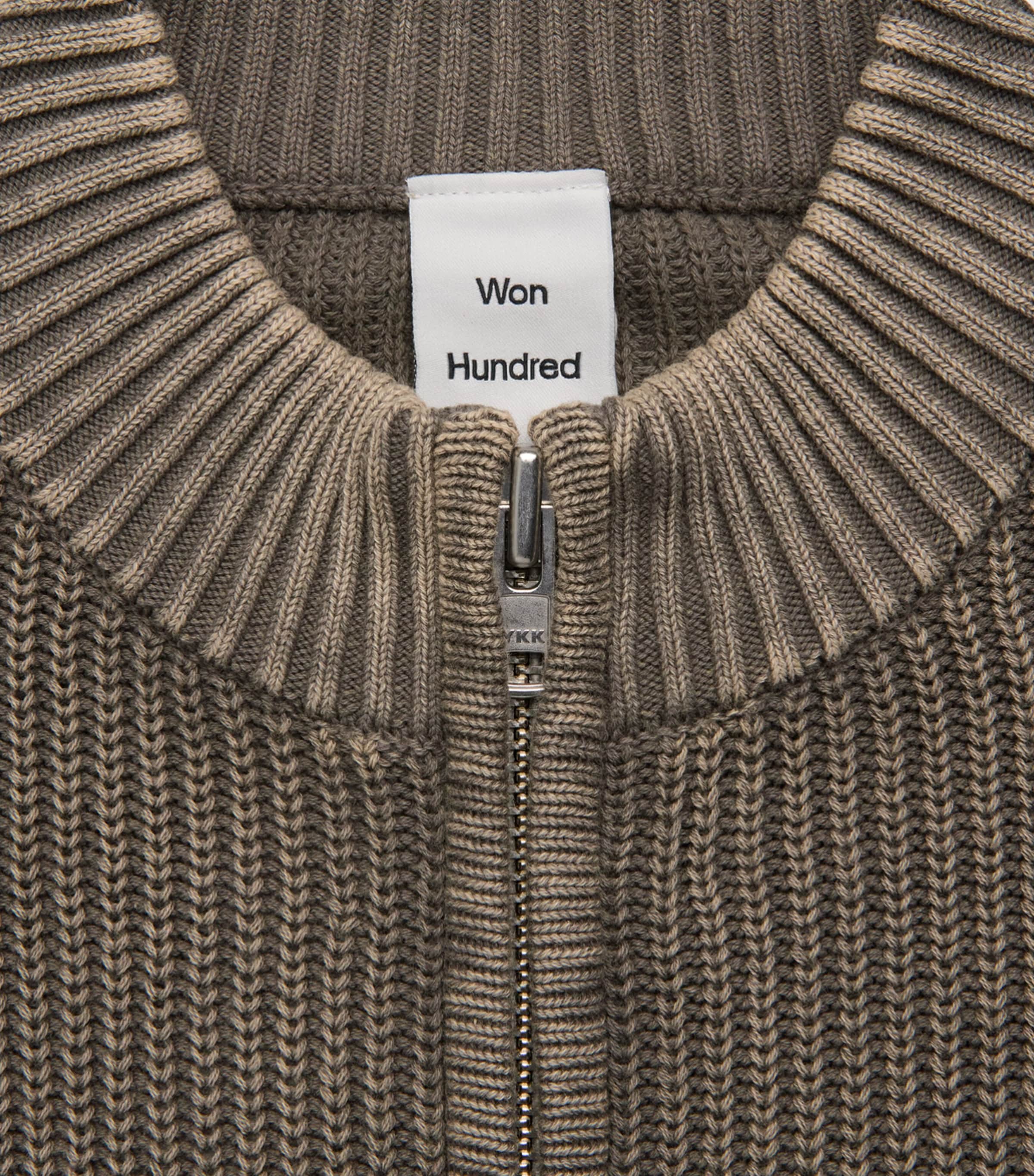 Won Hundred Mens Cotton Knitted Bradley Cardigan Rock Ridge Image 6