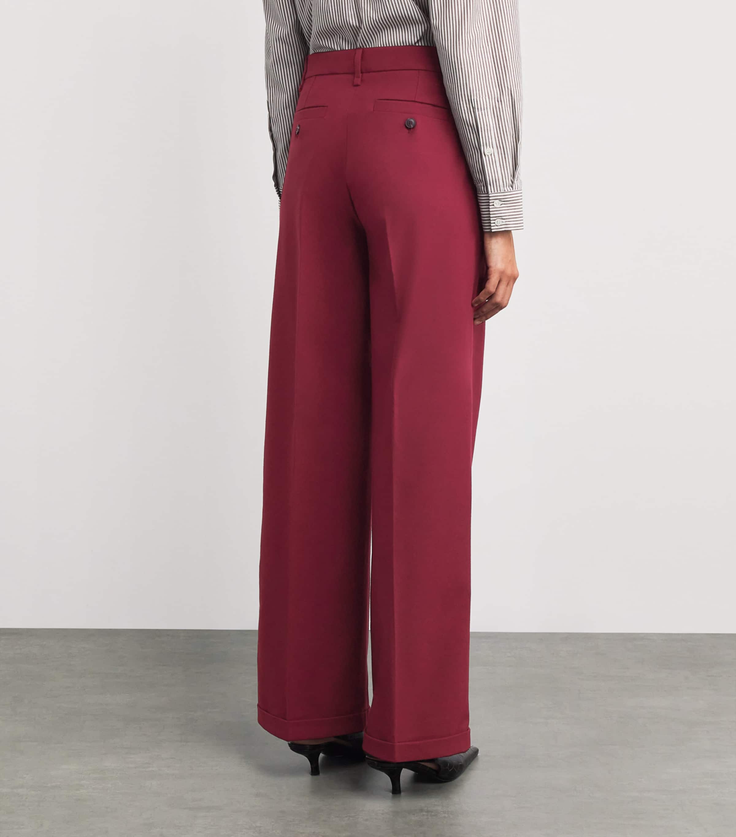 Wide-Leg Trousers BORDEAUX Image 4