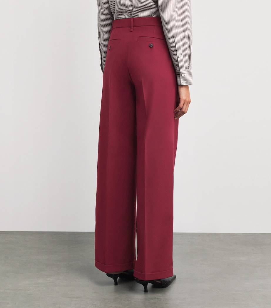 Wide-Leg Trousers BORDEAUX Image 4