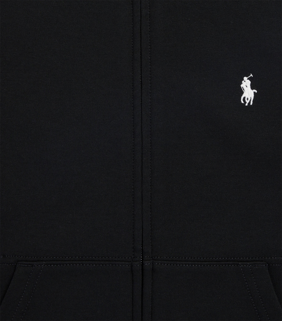Ralph Lauren Kids Polo Pony Zip-Up Hoodie (6-14 Years) Polo Black Image 2