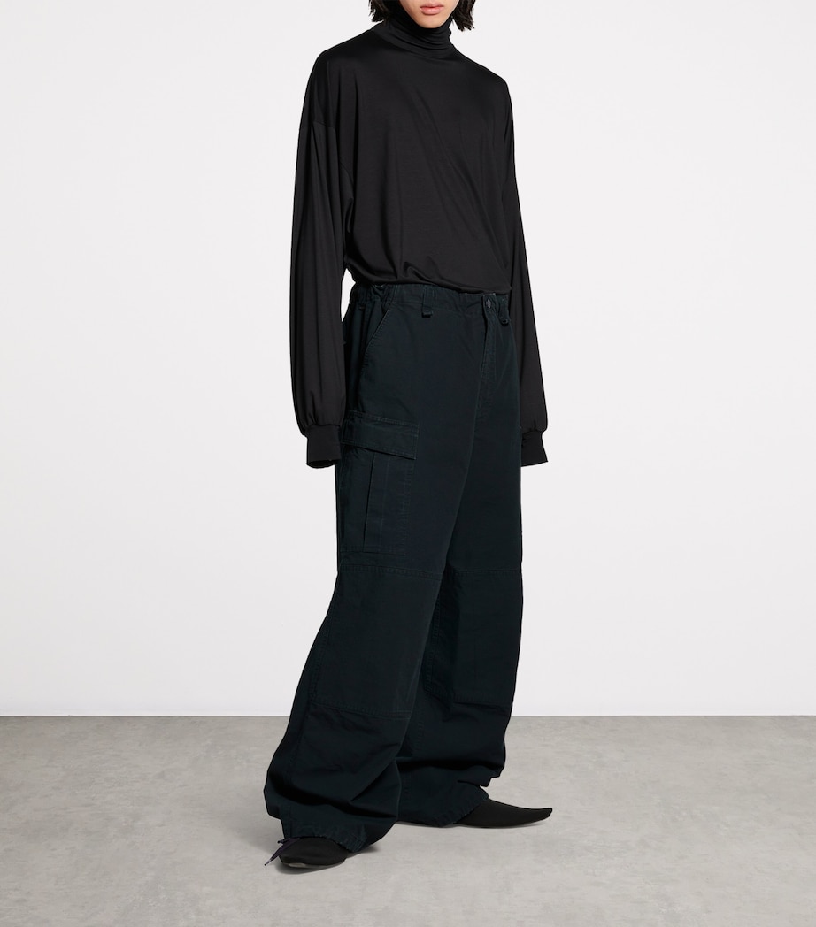 Balenciaga Mens x Under Armour Cotton Cargo Trousers Image 3