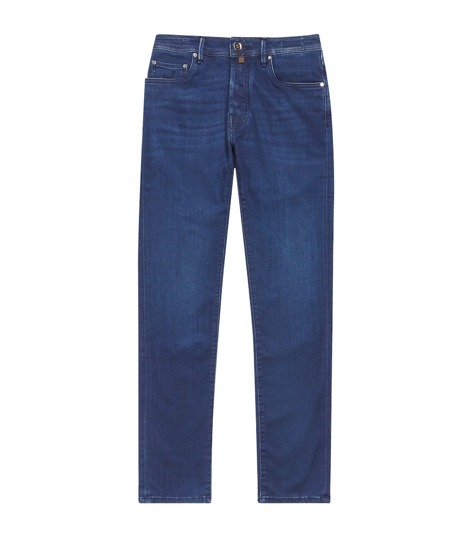 Crocodile Skin-Patch Bard Slim Jeans 200D Image 1