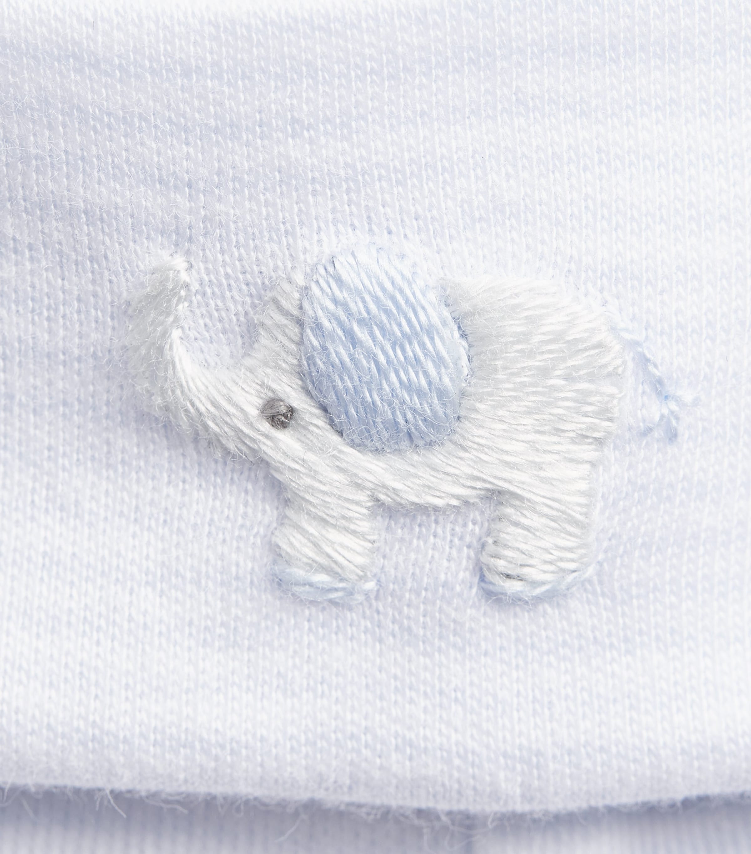 Kissy Kissy Pima Cotton Stripe Hat Light Blue Image 2