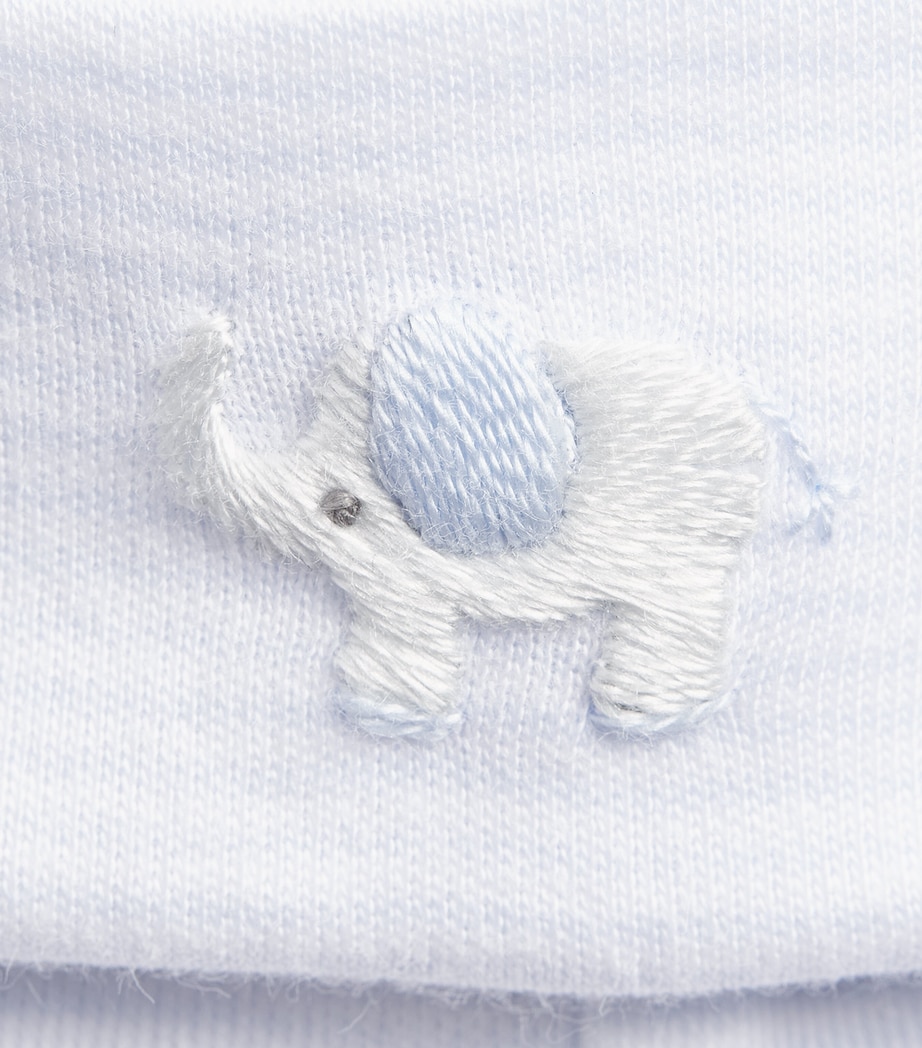 Kissy Kissy Pima Cotton Stripe Hat Light Blue Image 2