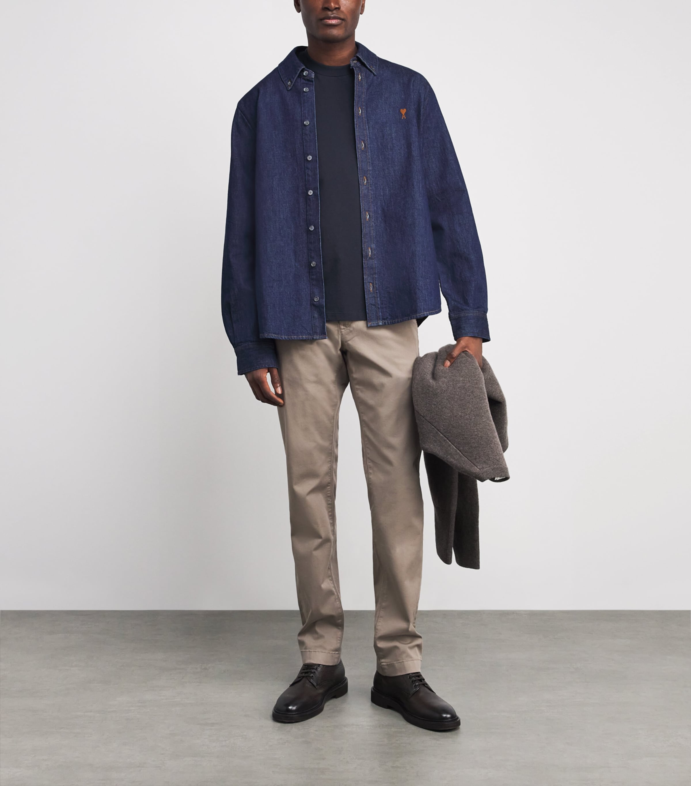 Cotton Crew-Neck T-Shirt Y99 NAVY BLUE Image 2