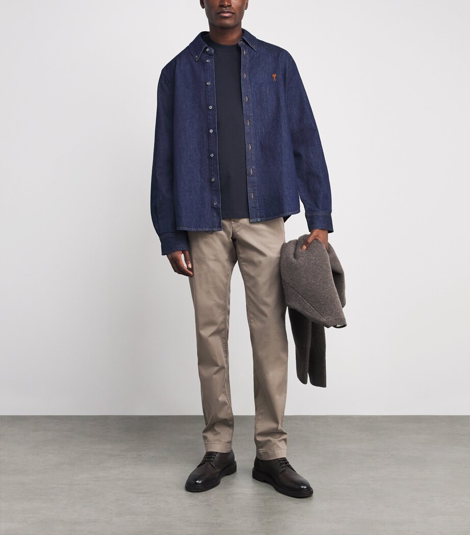 Cotton Crew-Neck T-Shirt Y99 NAVY BLUE Image 2