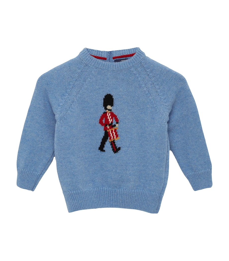 Drumming Guardsman Sweater (3-24 Months) BLUE MARL Image 1