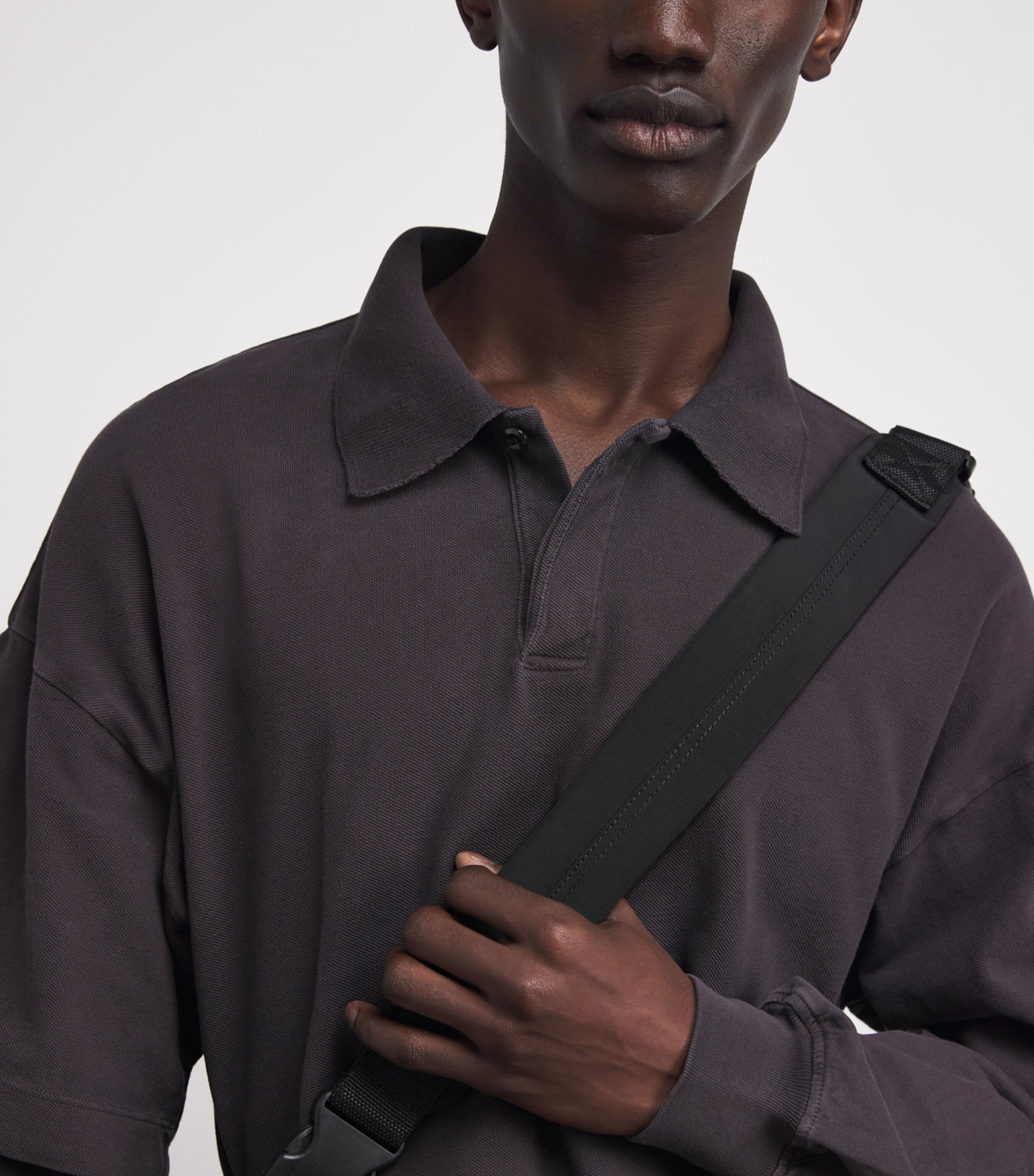 AGOLDE Mens Curren Polo Shirt Eysi Image 3