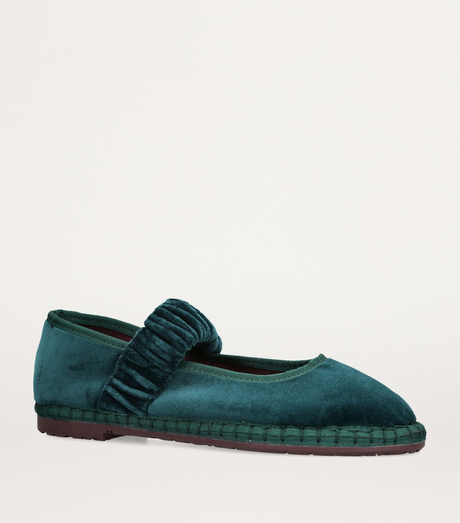 Velvet Mafalda Espadrilles DARK GREEN Image 5