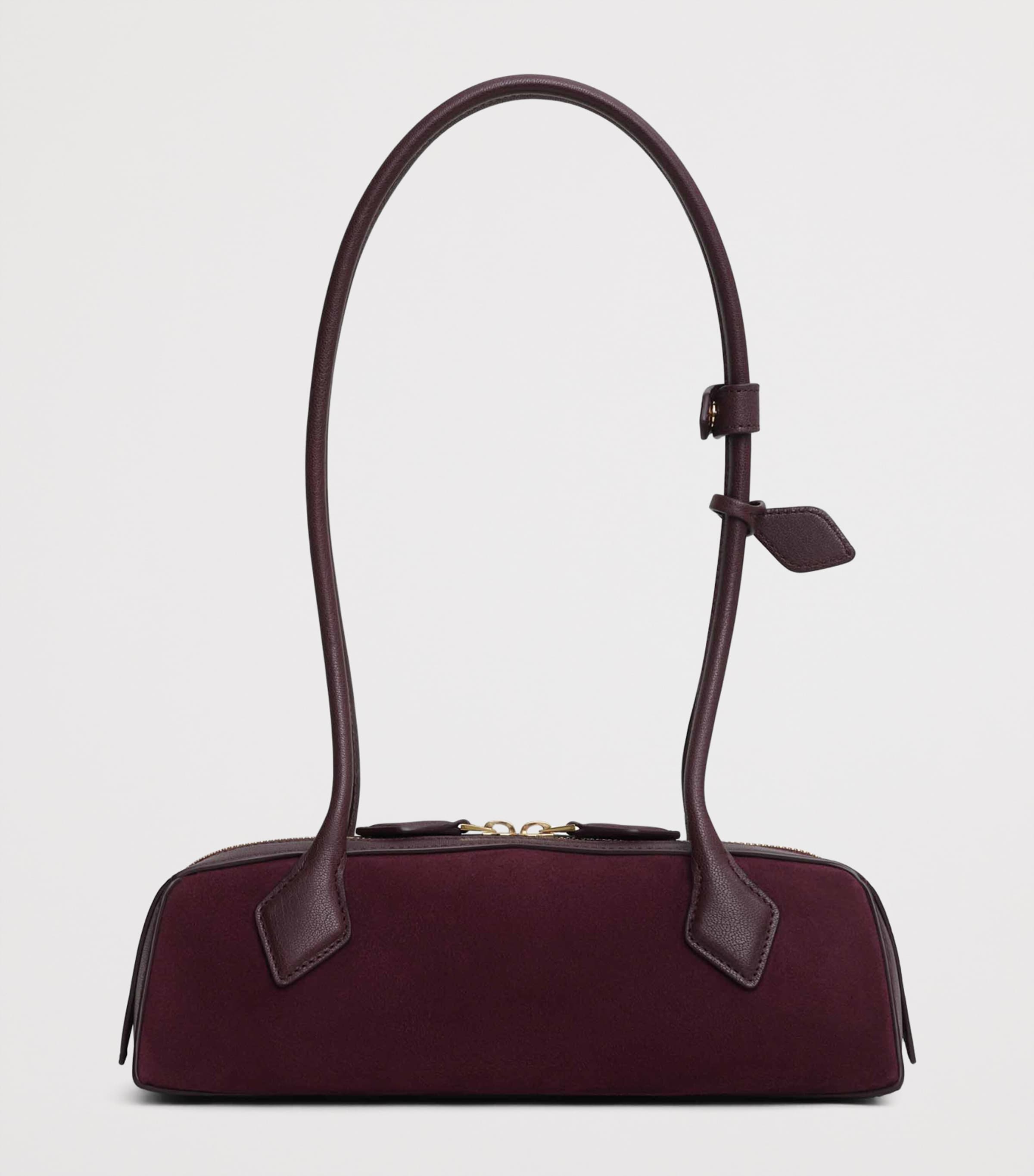 Alaïa Small Suede Le Teckel Shoulder Bag | Harrods US