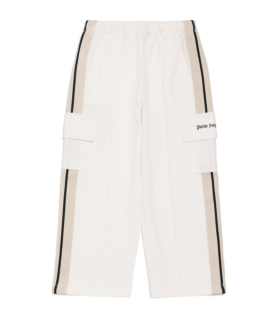 Palm Angels Kids Cargo Wide-Leg Trousers (4-12+ Years) White Image 1