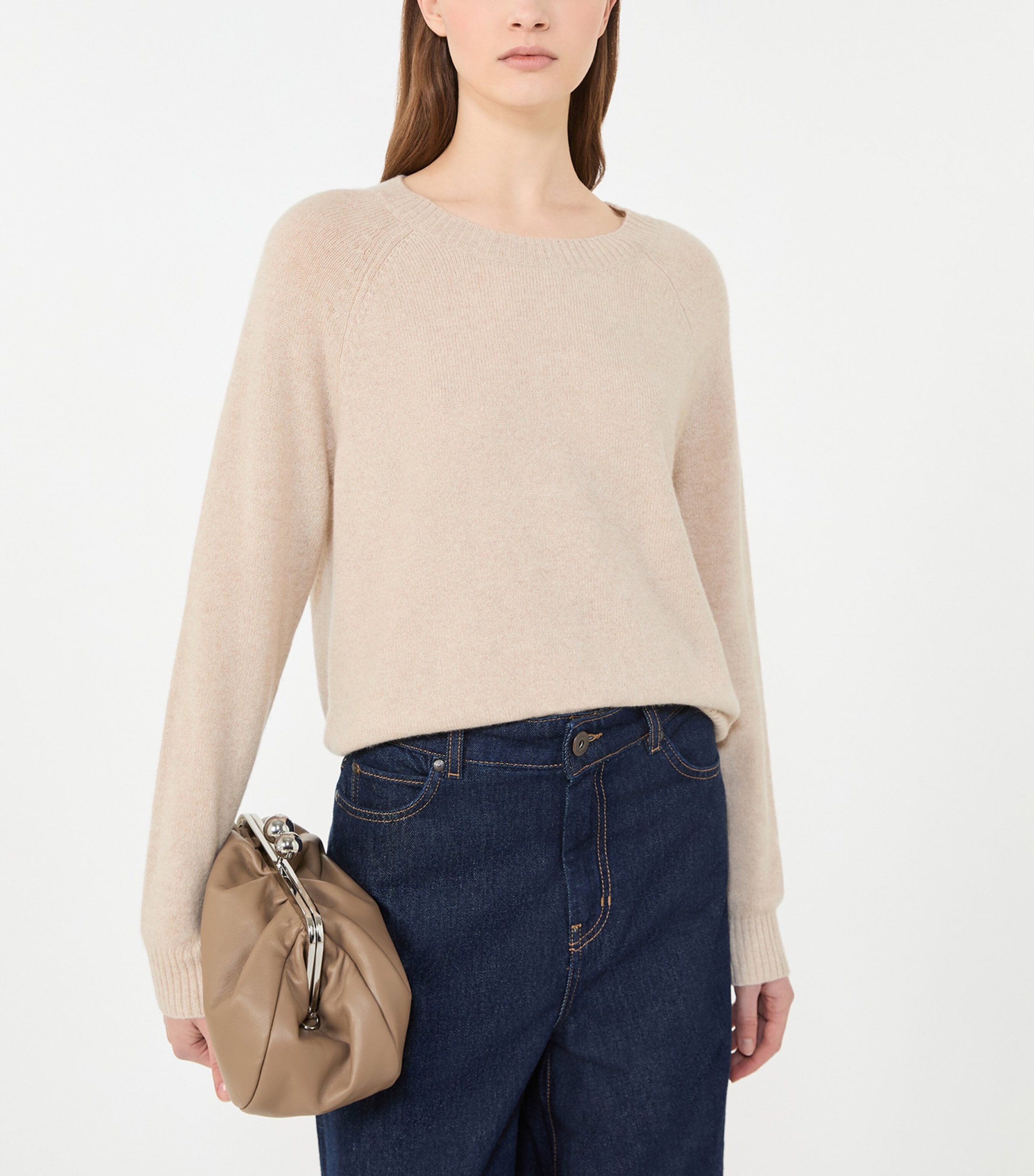 Weekend Max Mara Womens Cashmere Sweater Sand Image 5