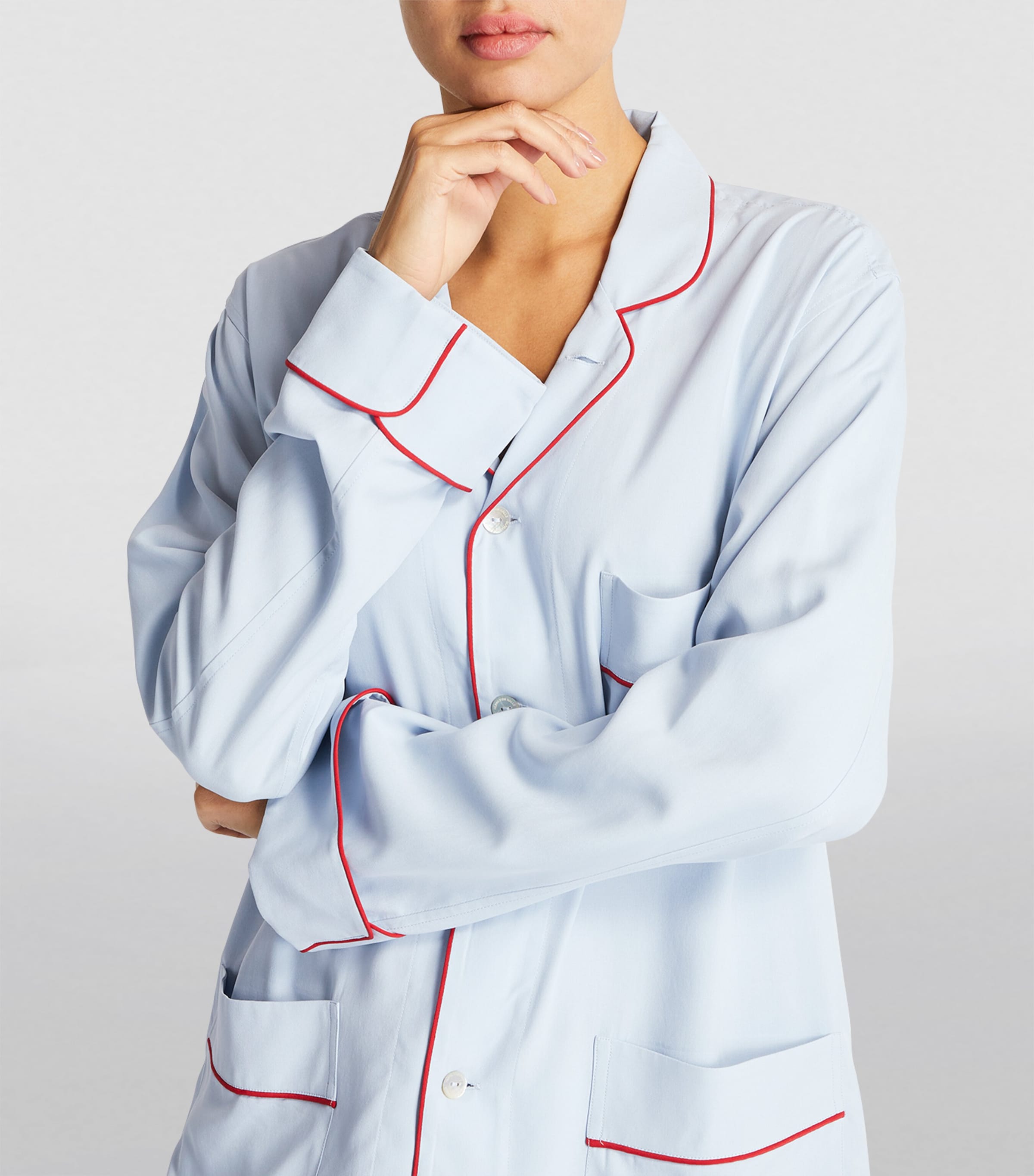 Silk Laurent Pyjama Set CERULEAN Image 4