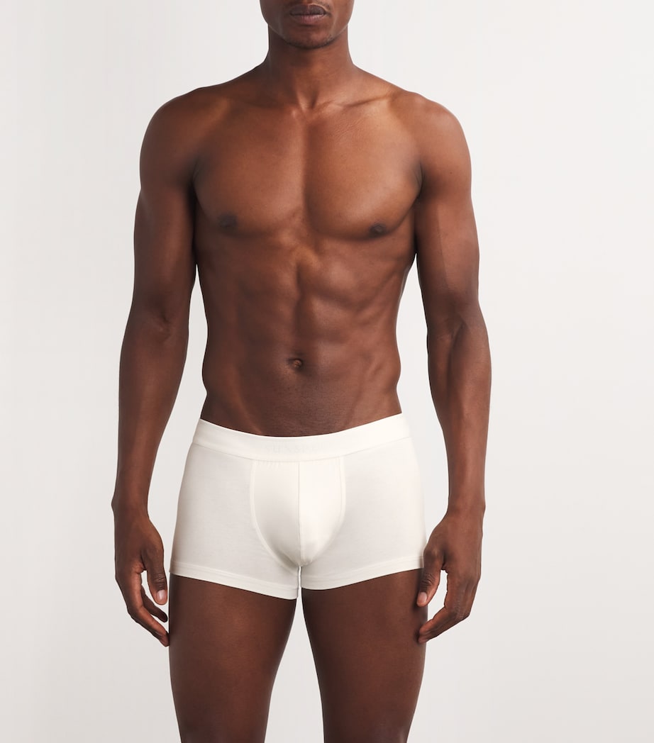 Stretch-Cotton Trunks (Pack of 3) WHAA WHITE Image 2