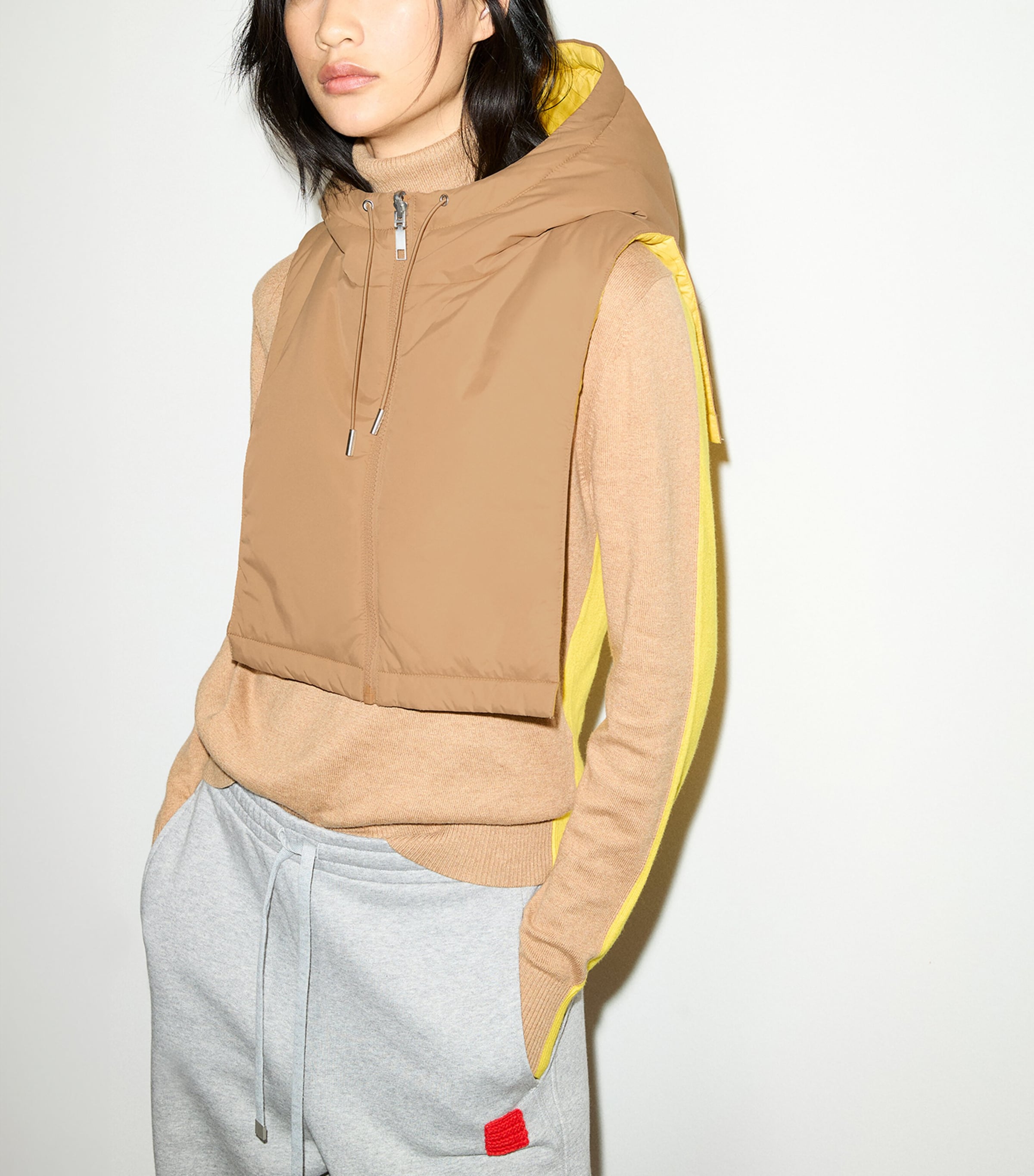 MAX&Co. Womens Reversible Gilet Camel Image 2