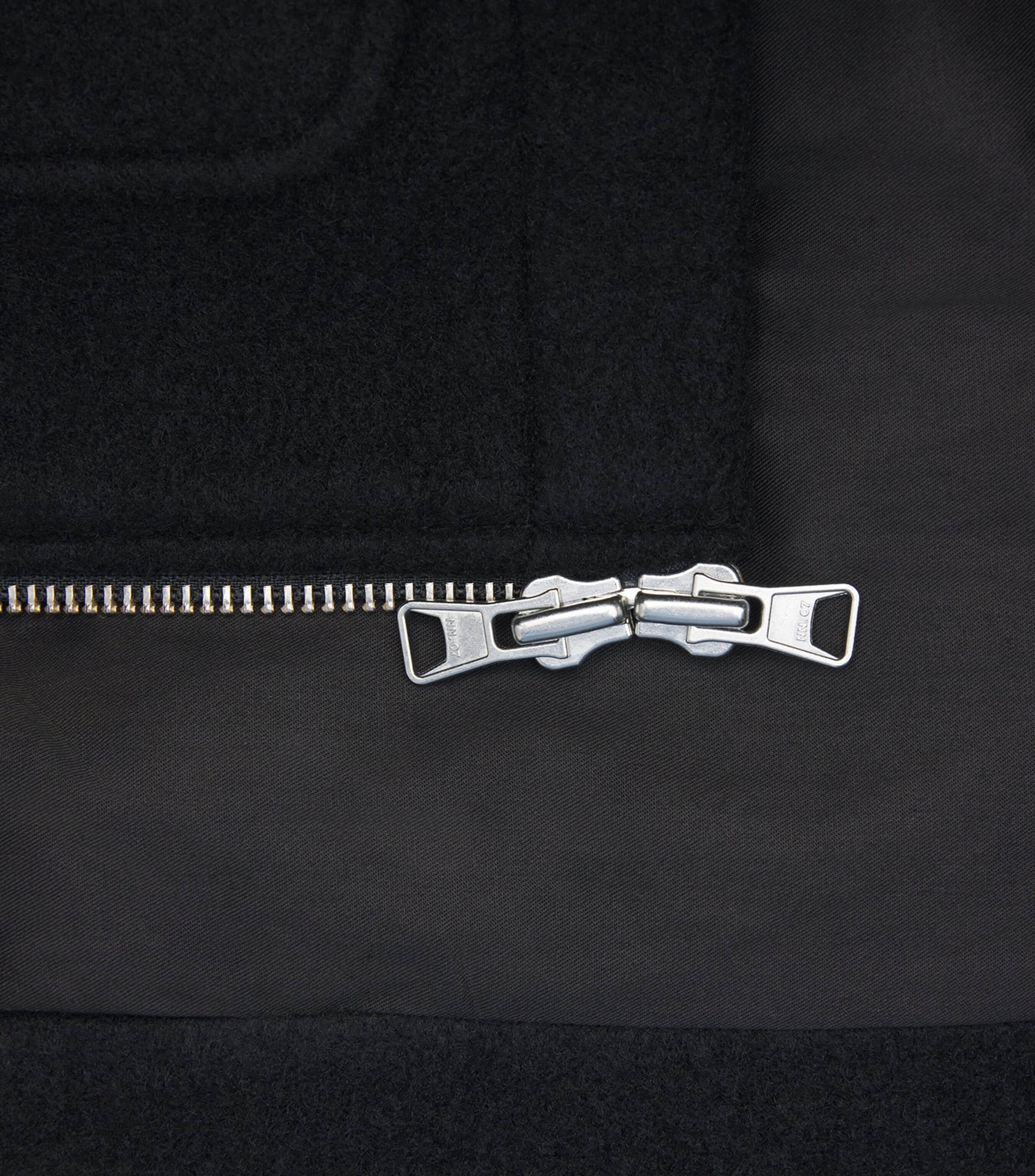 Wool-Blend Bomber Jacket BLACK Image 5