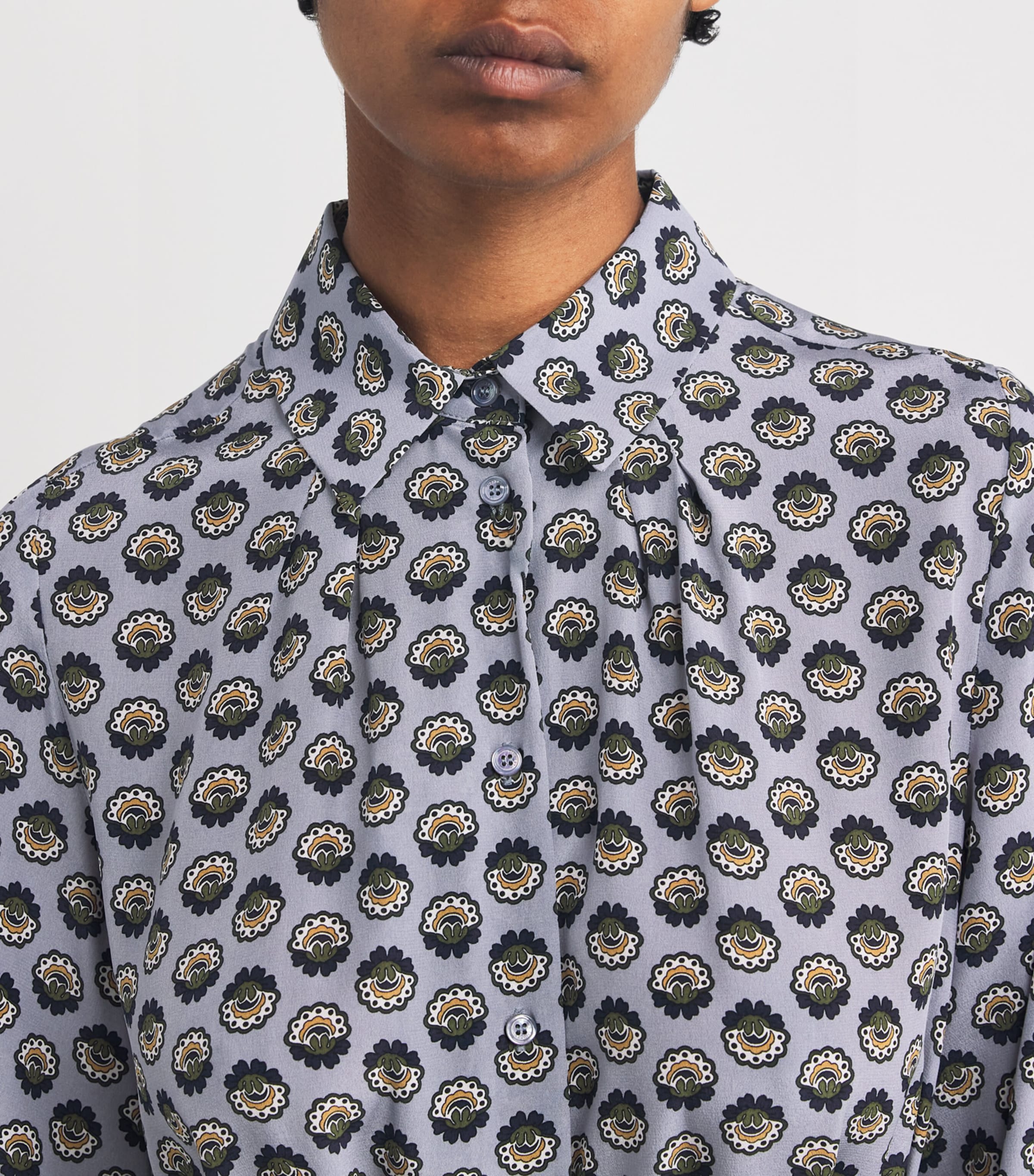 Silk Floral Maxi Dress AVIO Image 6