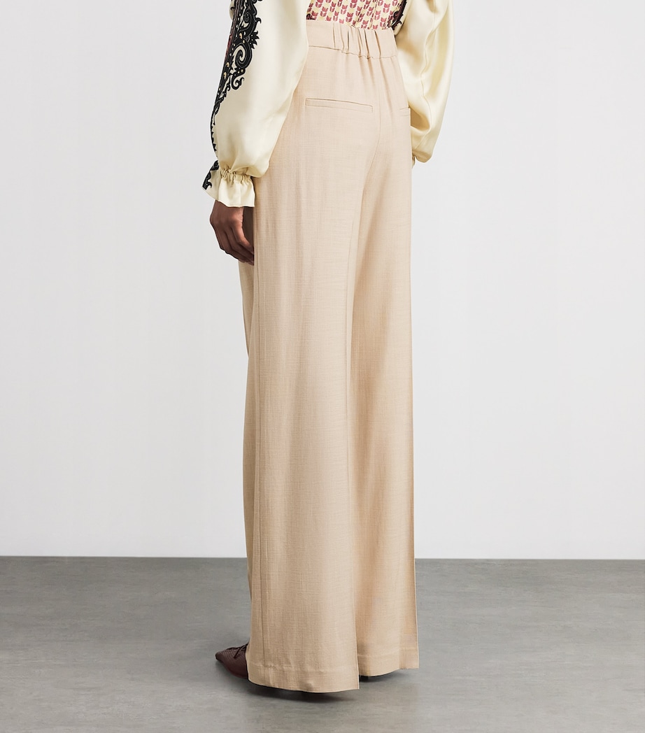 Marbeau Wide-Leg Trousers N0025 STONE KHAKI Image 4