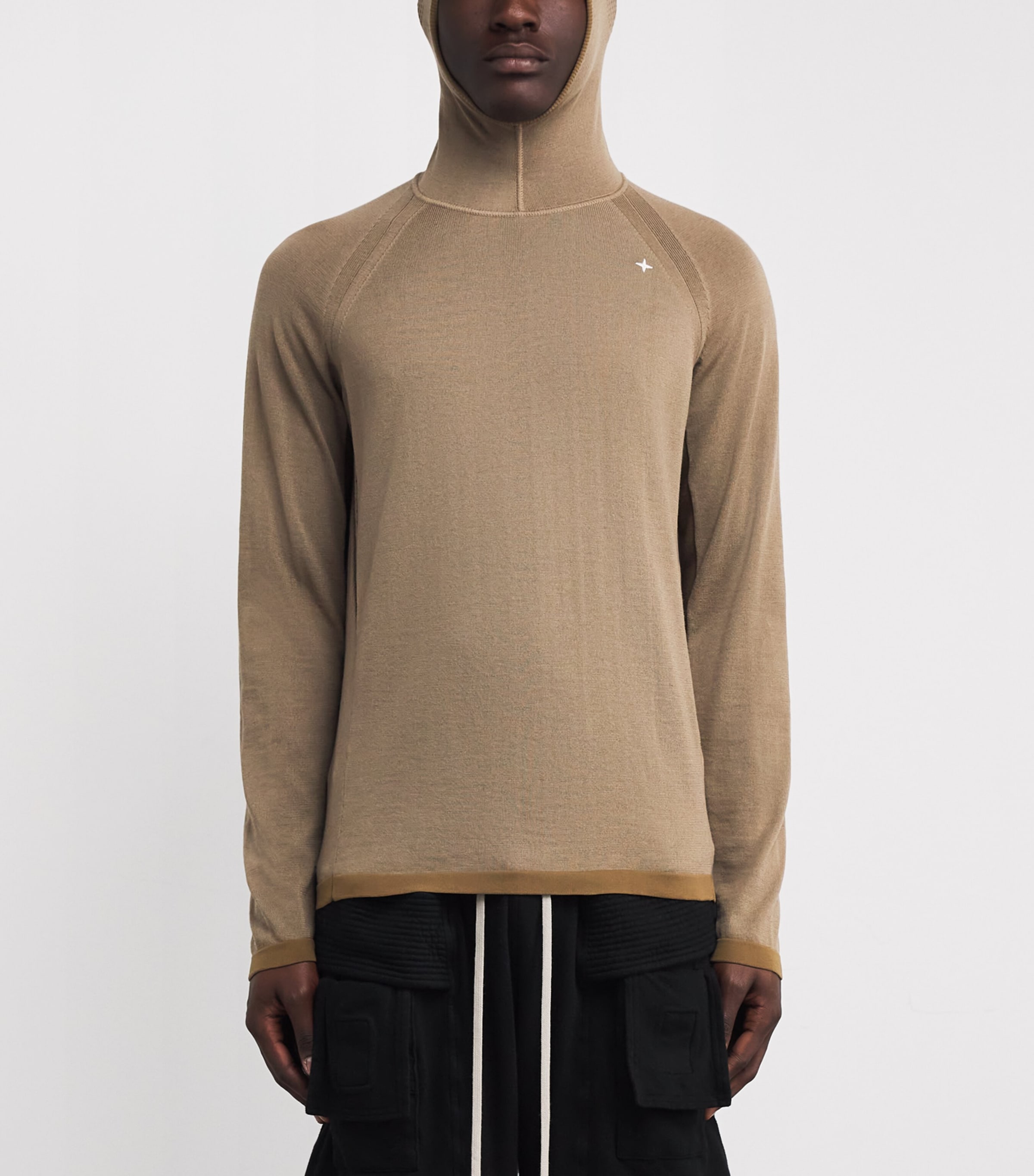 Wool-Blend Balaclava-Style Hoodie V0098 Image 3