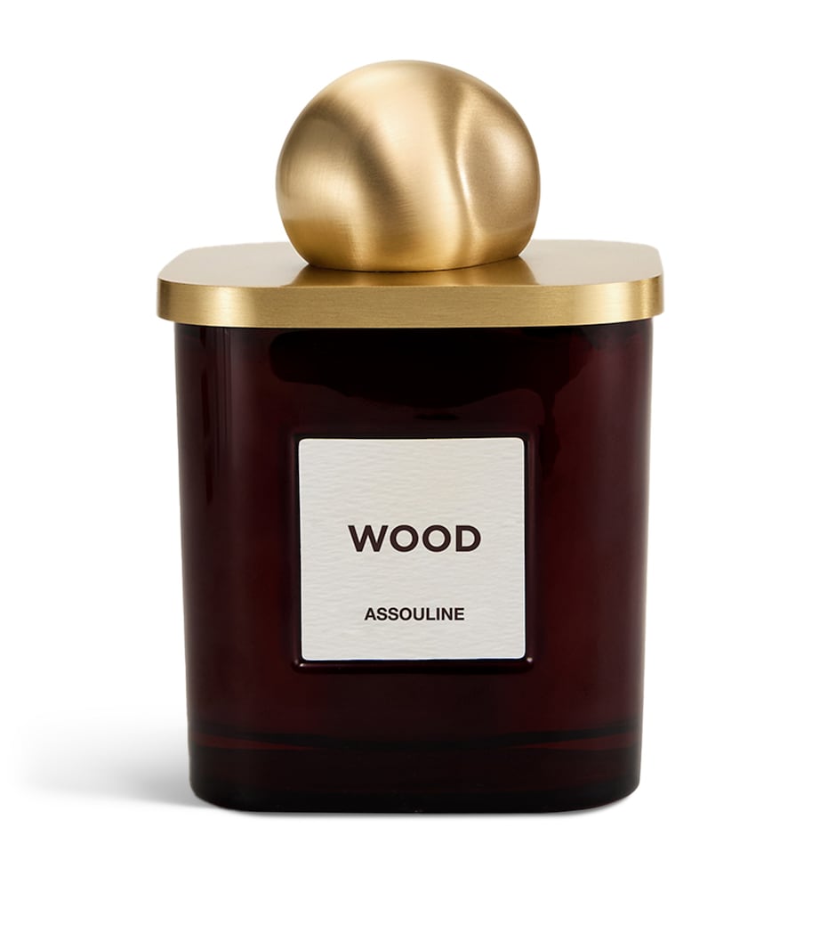 Wood Candle (260g) BROWN Image 3