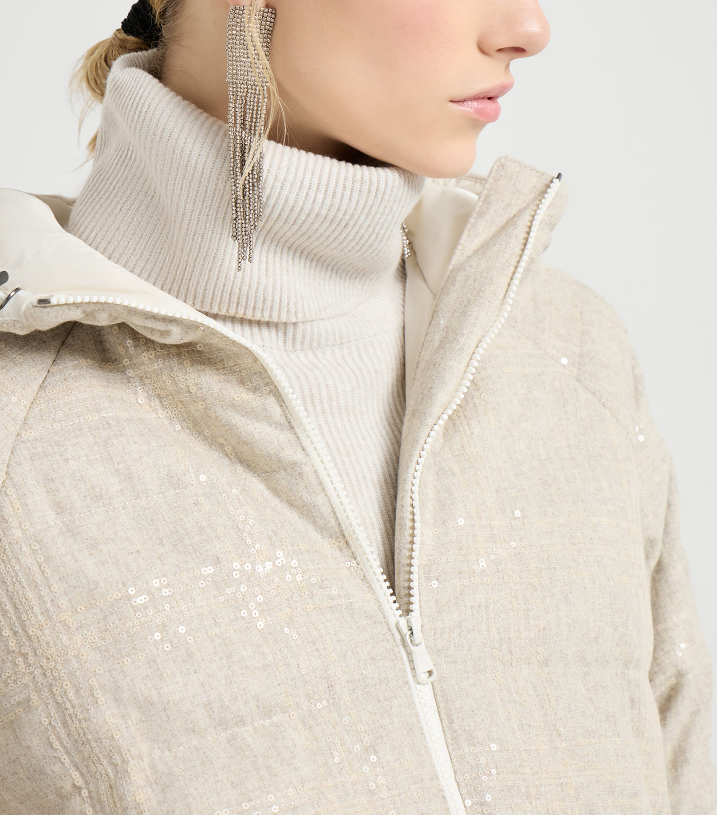 Virgin Wool Down Puffer Jacket C356 Image 6