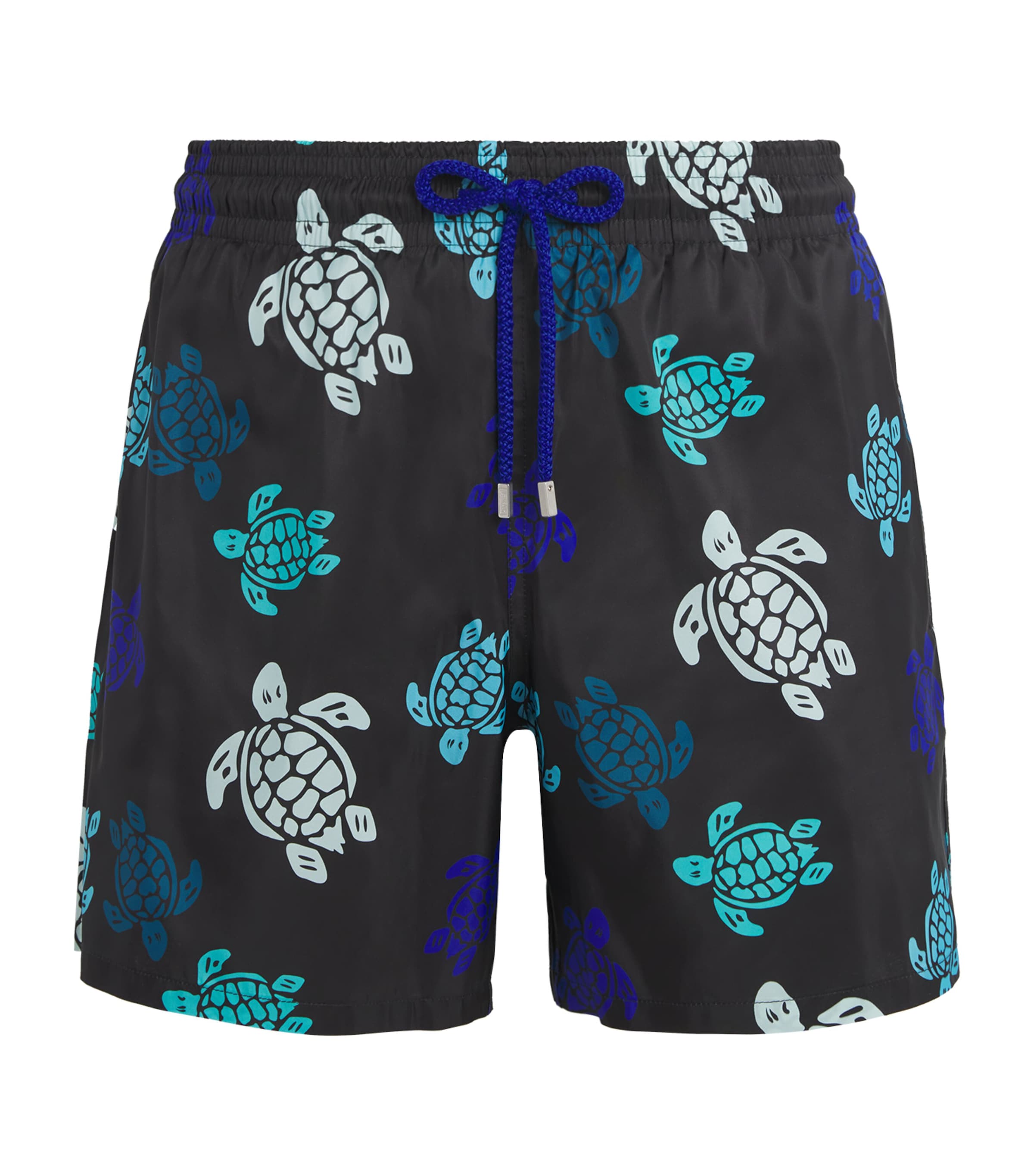 Turtle Print Mahina Swim Shorts 990-NOIR Image 1