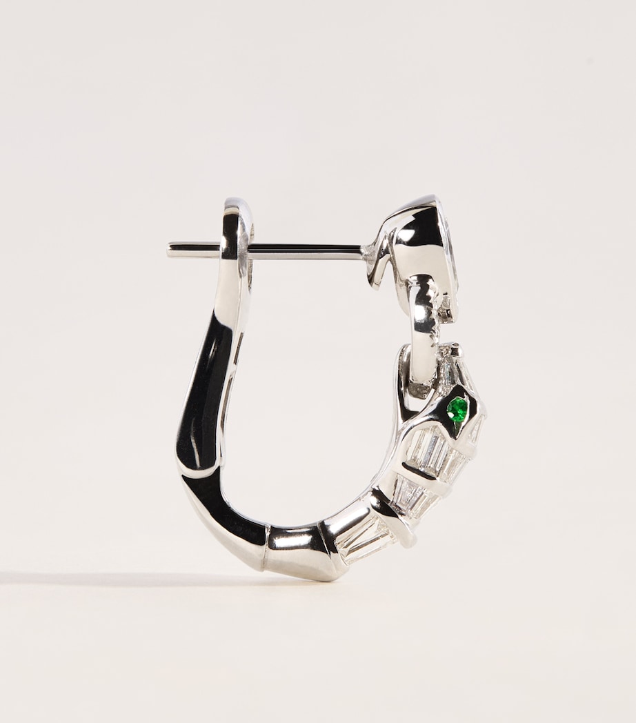 SHAY White Gold and Diamond Serpentine Earrings White Gold Image 3