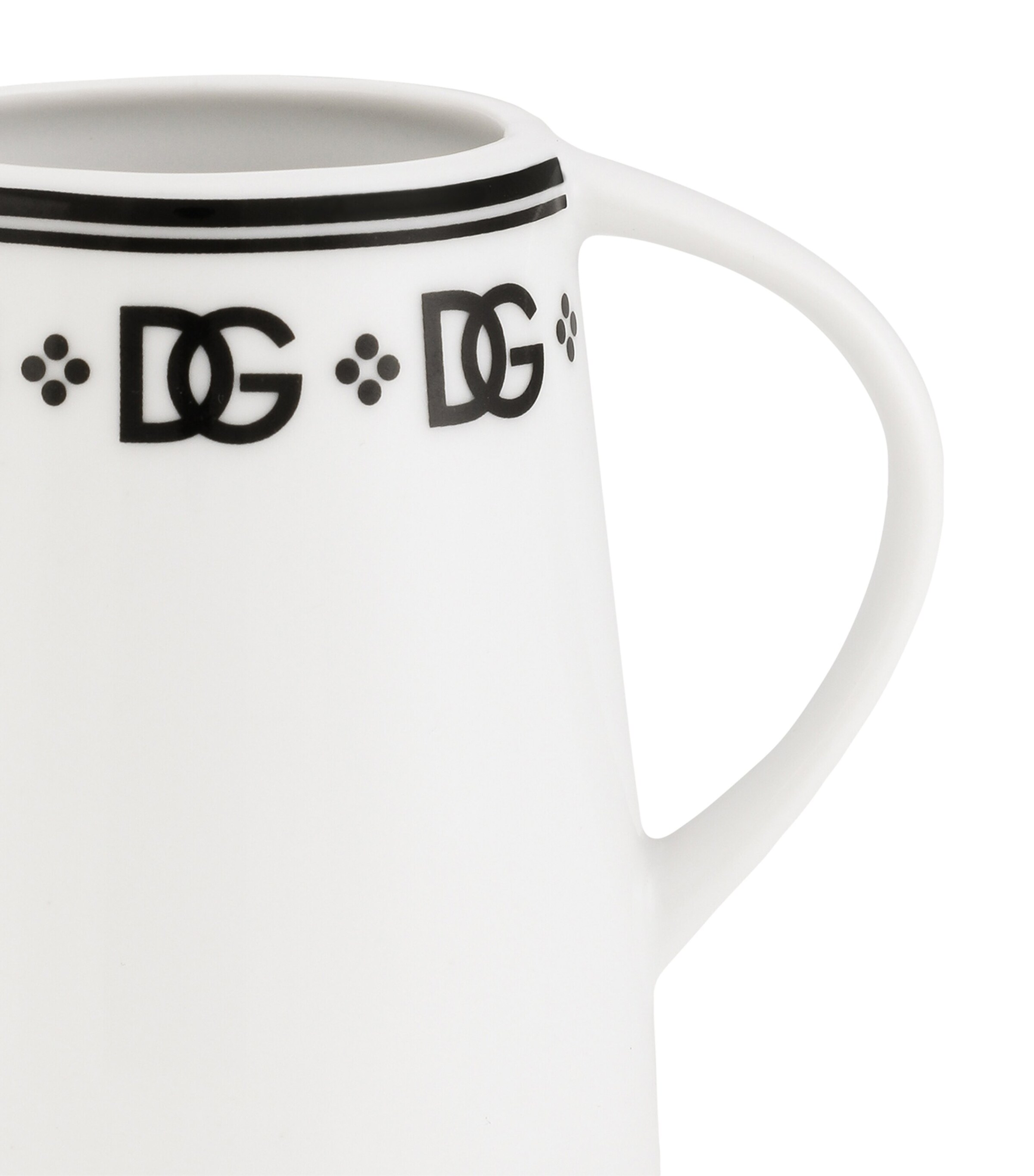 Dolce&Gabbana Casa Porcelain DG Logo Milk Jug Dg Logo Bordo Image 2
