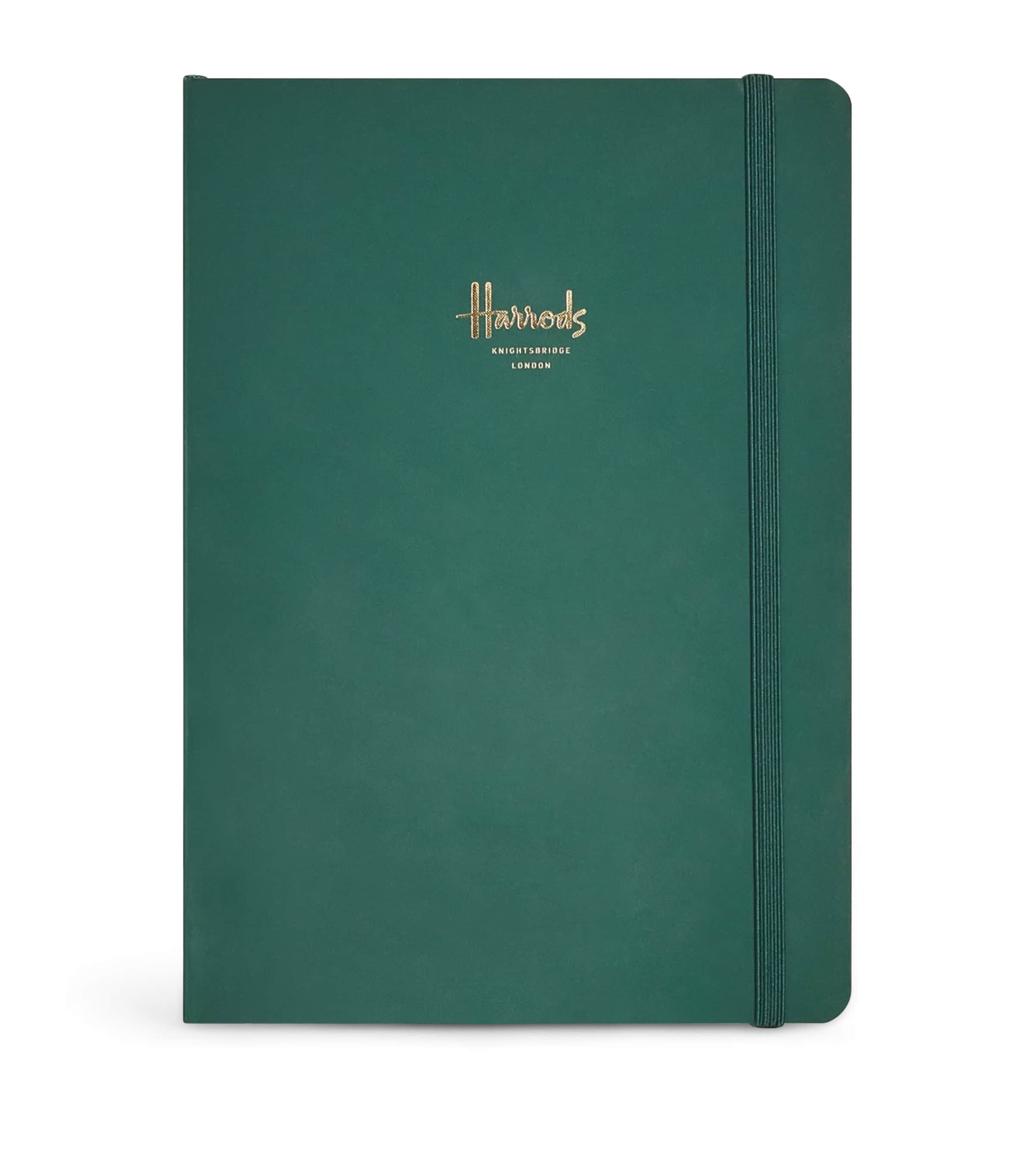 Harrods Logo A5 Notebook Green Image 1