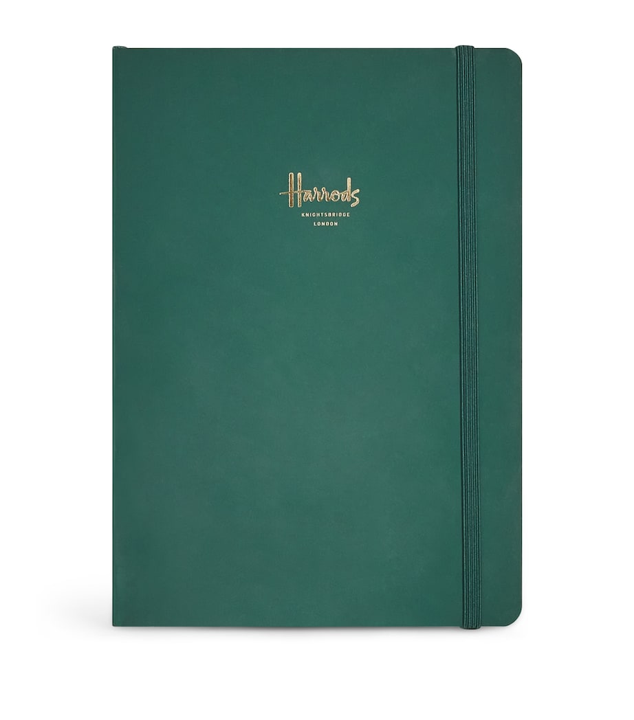 Harrods Logo A5 Notebook Green Image 1