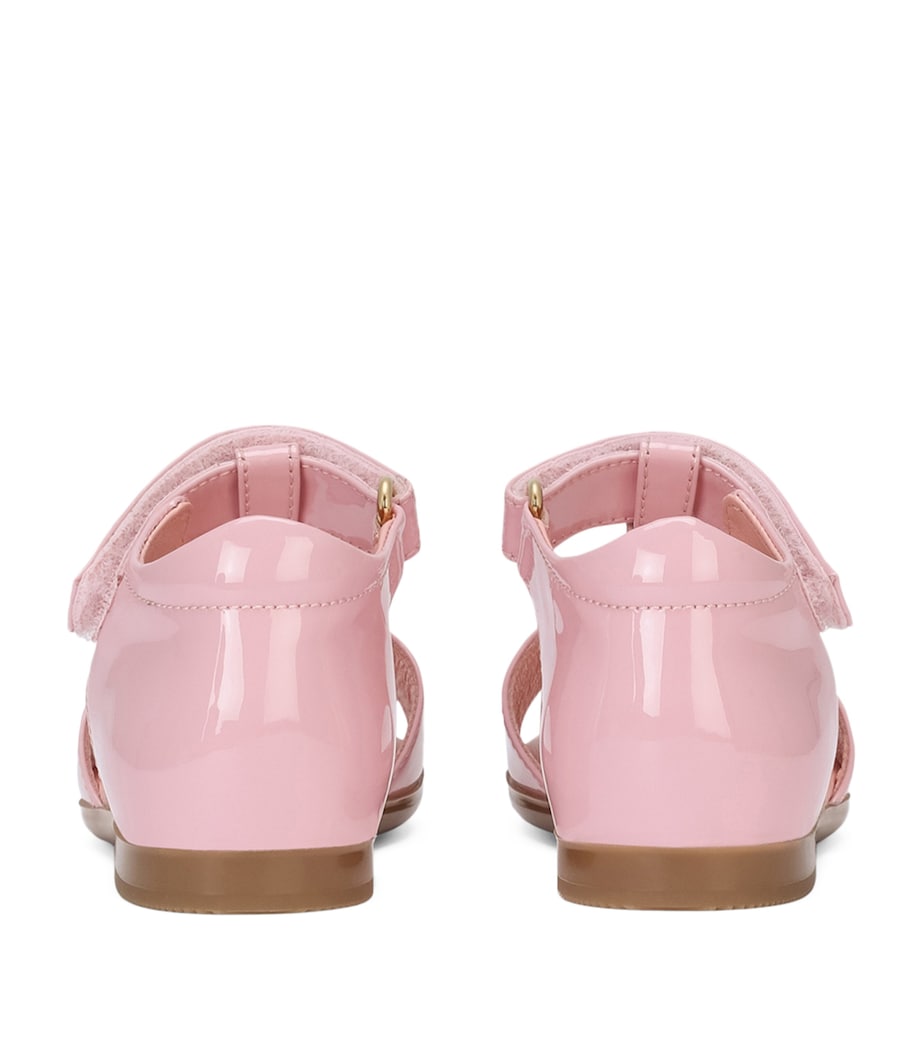 Calfskin Bow-Tie Sandals 80416-PINK 1 Image 2