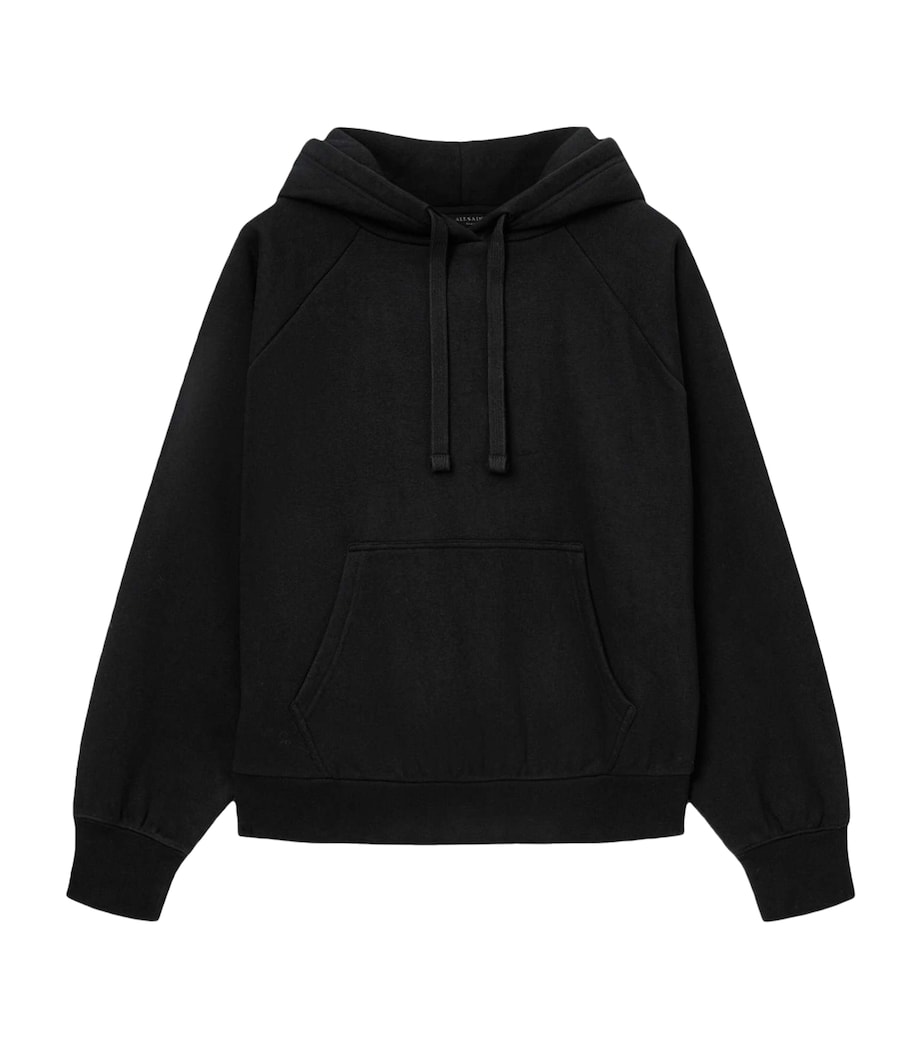 Cotton-Blend Oversized Talon Underground Hoodie BLACK Image 1