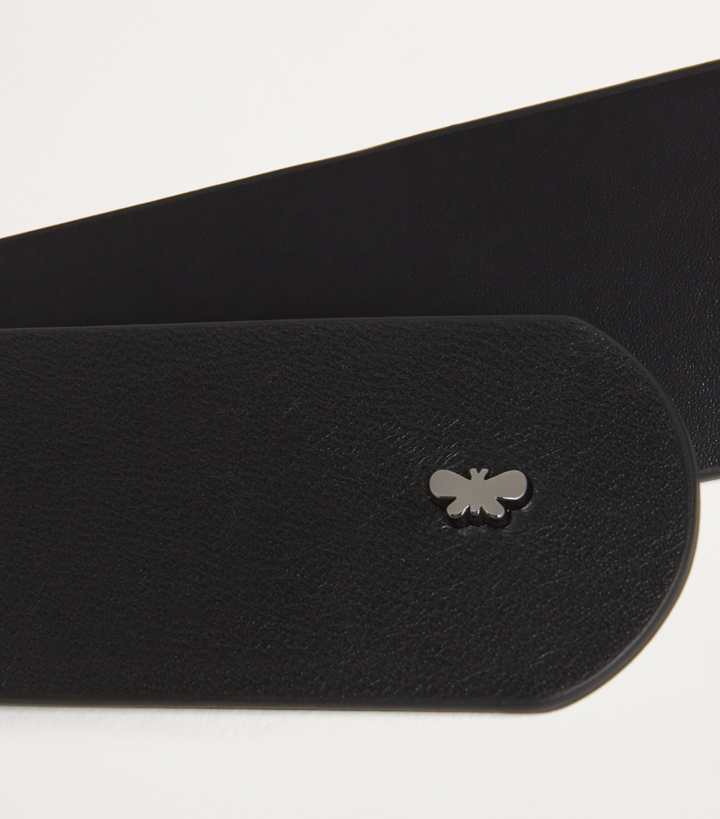 Weekend Max Mara Nappa Leather Tonal Belt Black Image 6