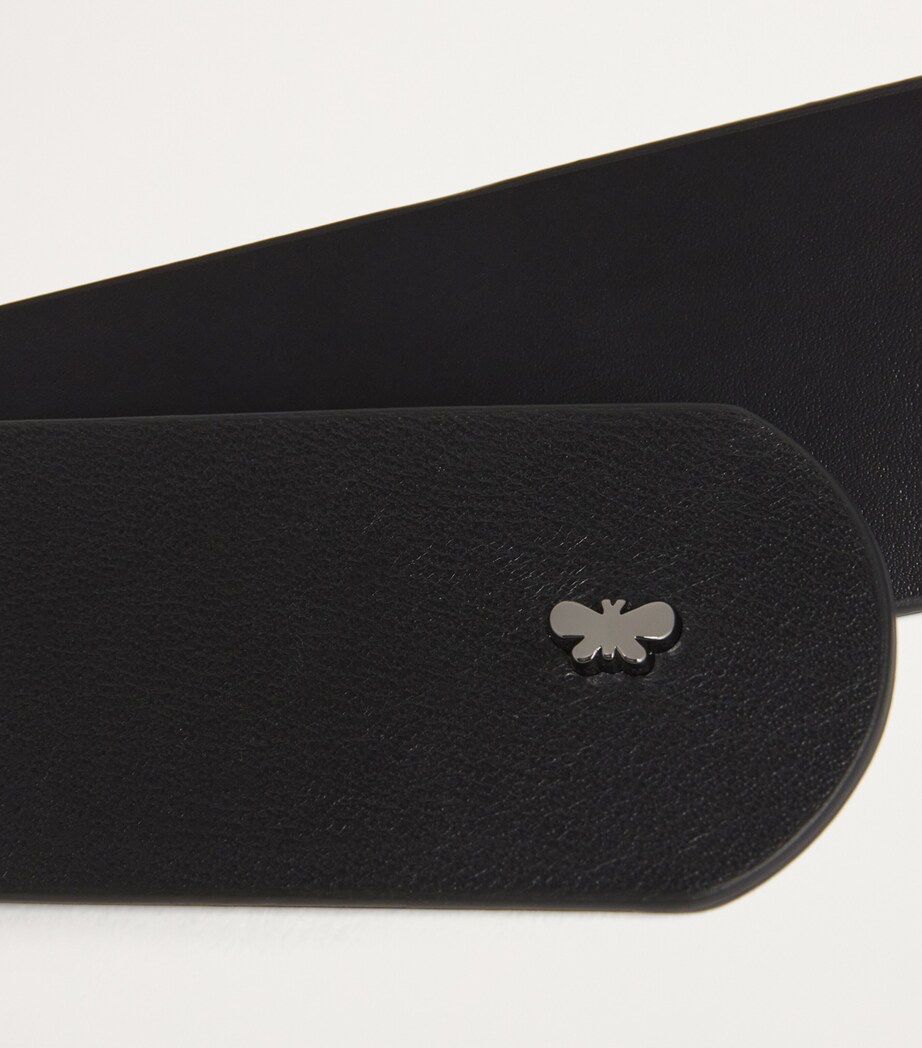 Weekend Max Mara Nappa Leather Tonal Belt Black Image 6