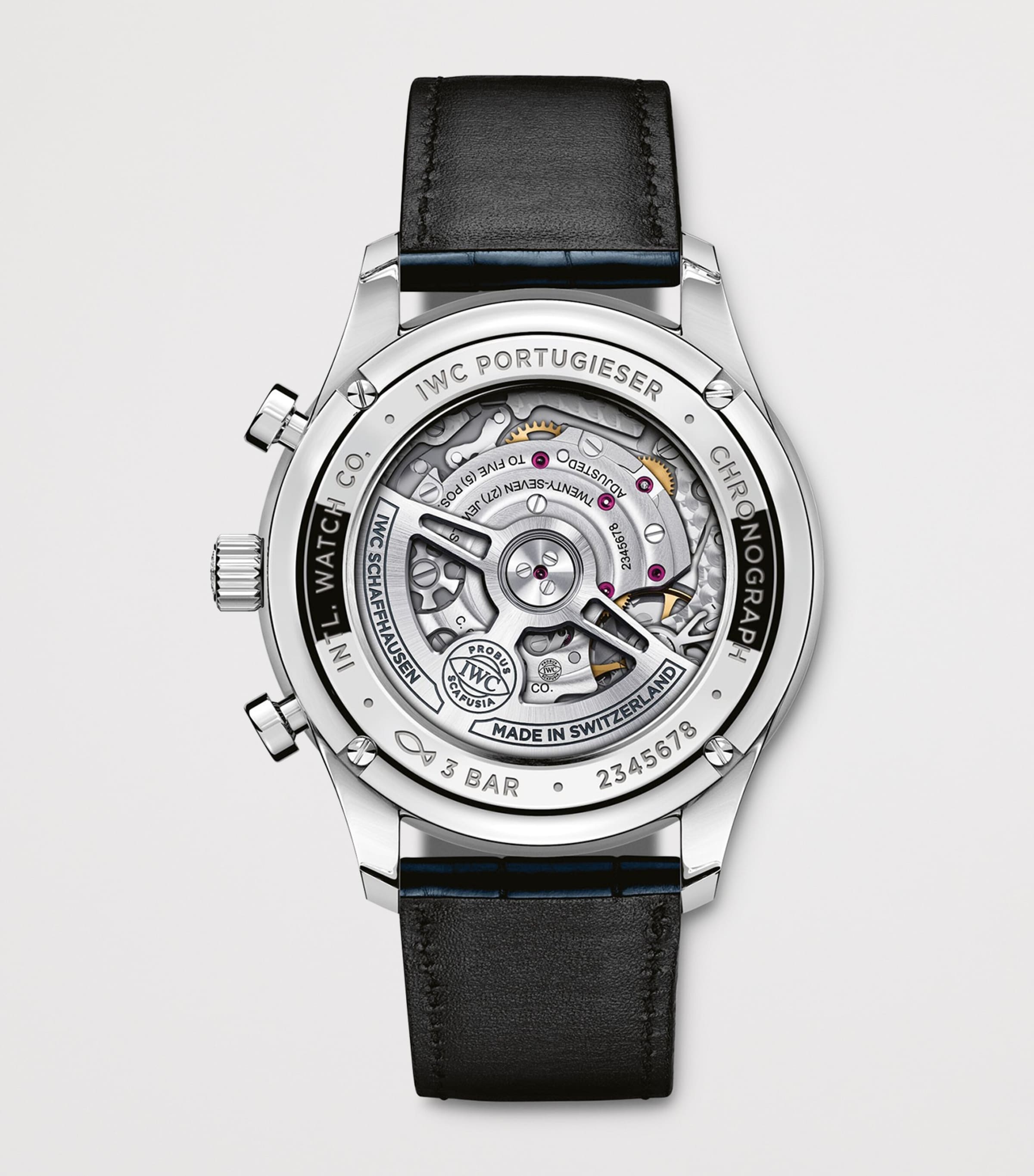 IWC Schaffhausen Stainless Steel Portugieser Chronograph Watch 41mm Silver Image 4