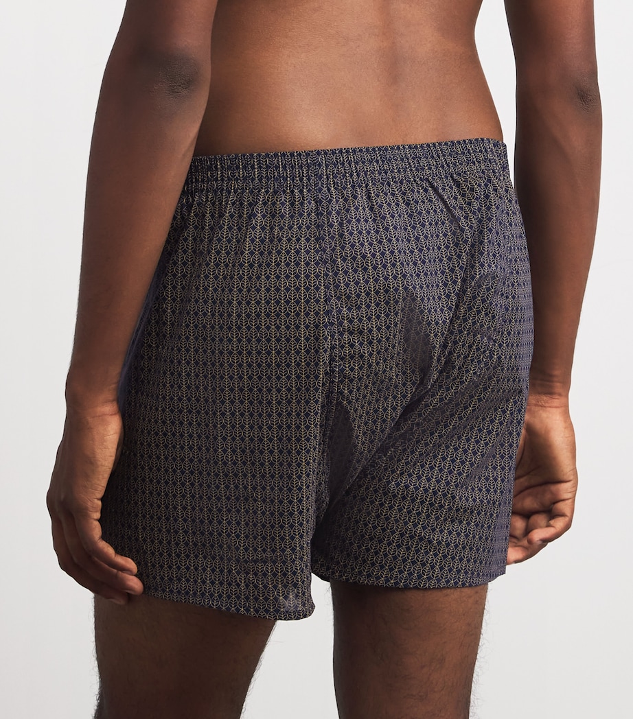 Cotton Traditional Boxers NAVY Image 3