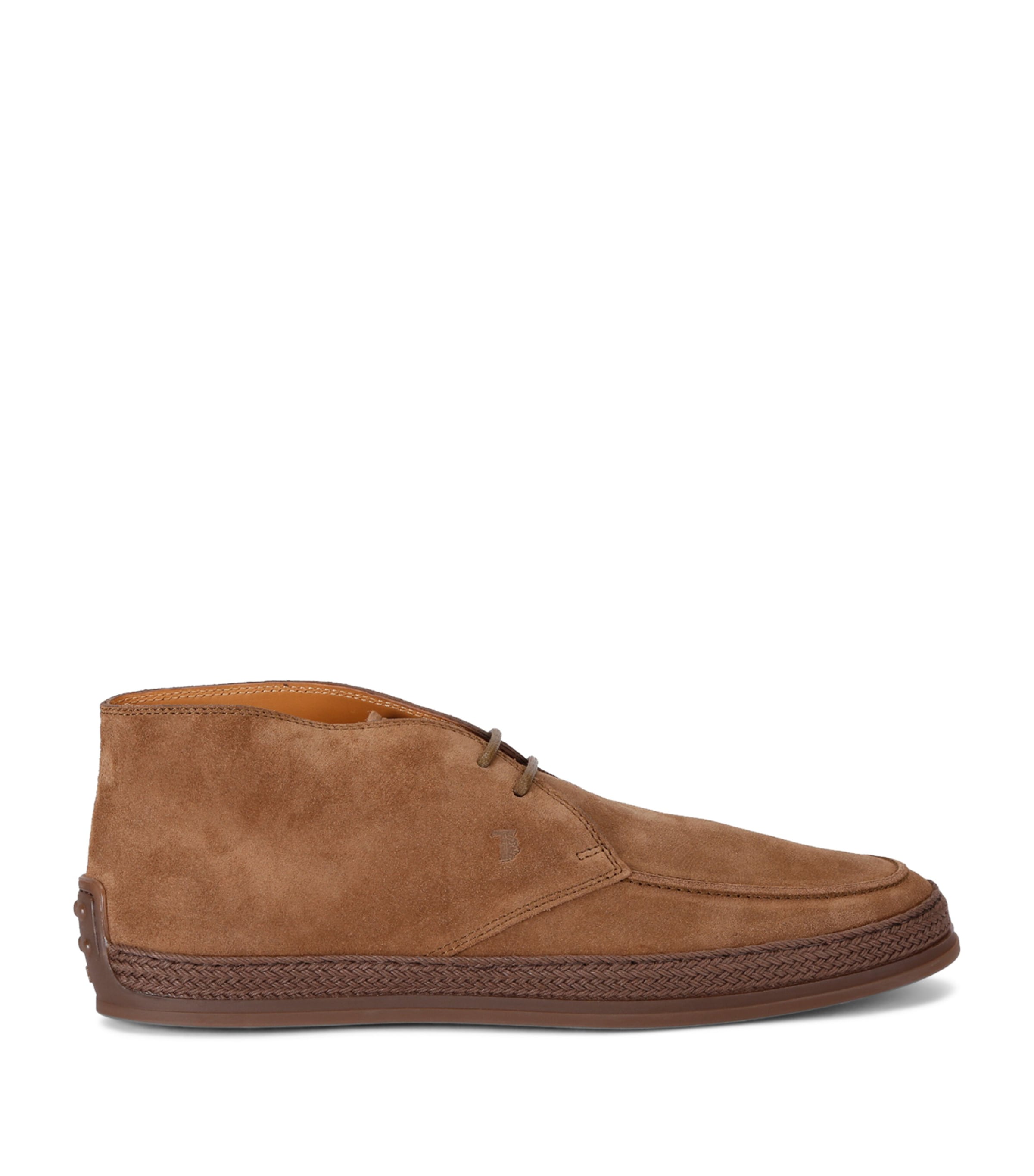 Tod's Suede Gomma Desert Boots | Men Shoes | Boots | Lace Up Boots | Chukka Boots | Suede Boots | Designers | Tod's