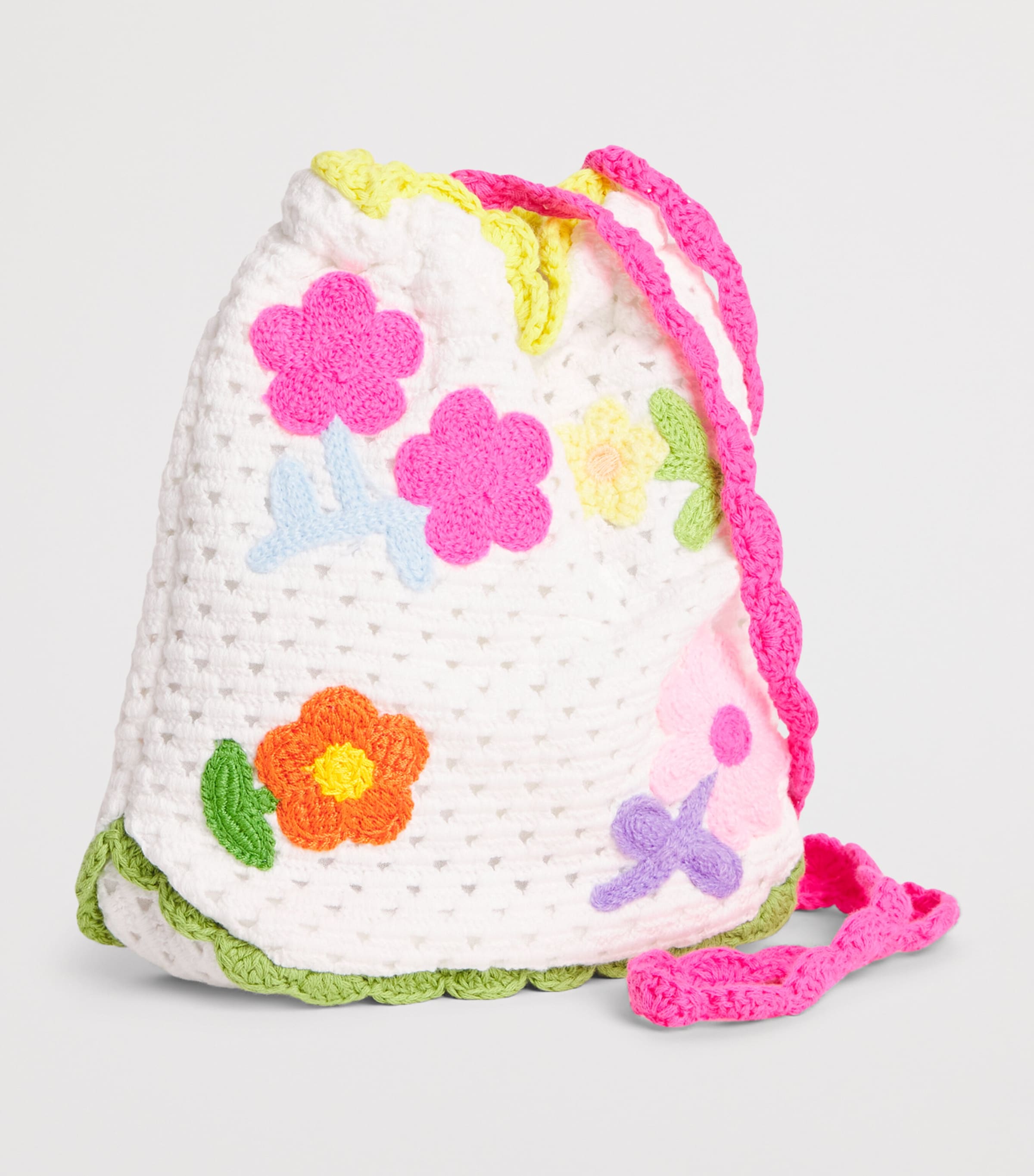 MARLO Cotton Crochet Daisette Beach Bag Image 2