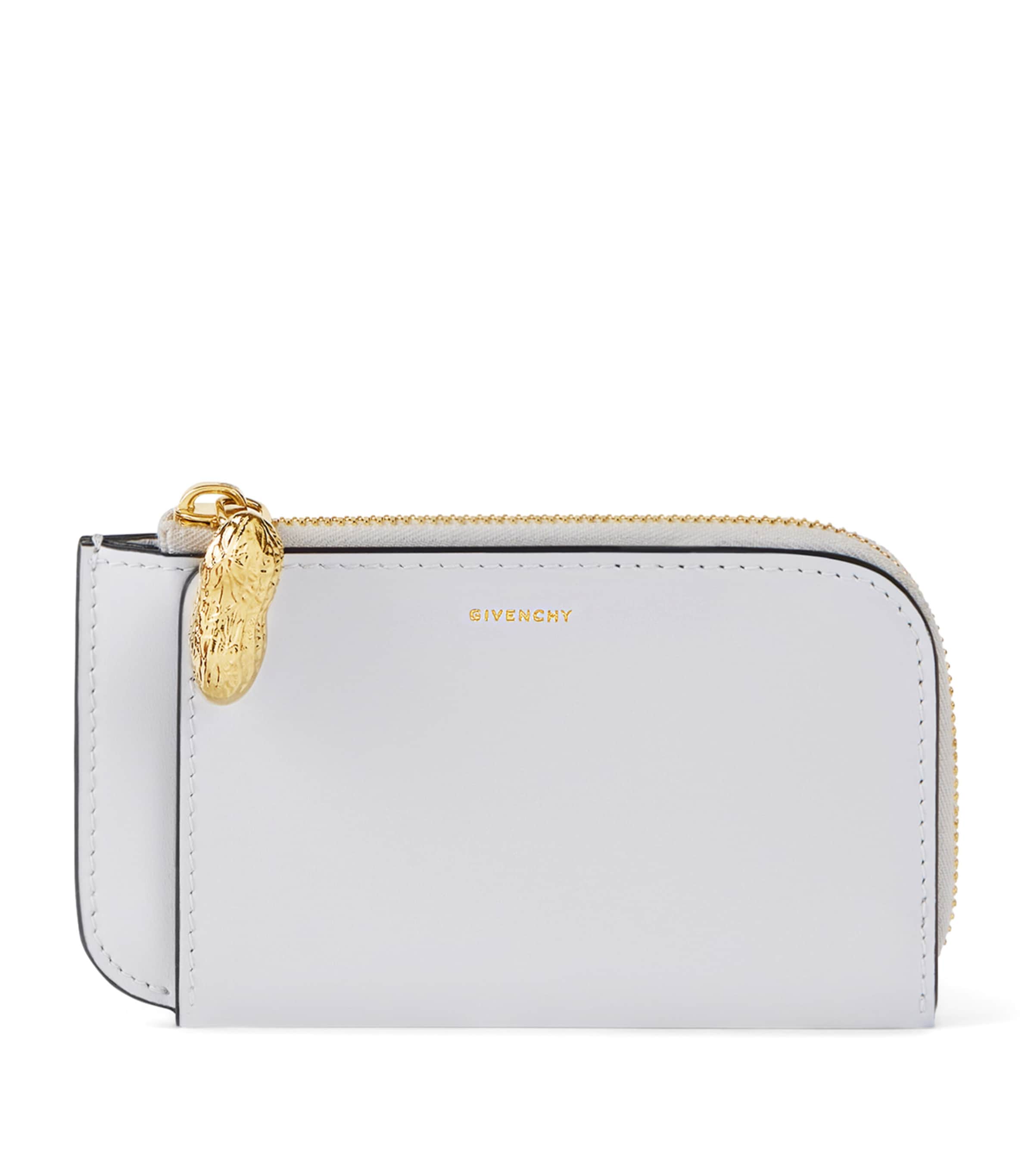 Givenchy Leather Lucky Charms Card Holder Cloud Grey Image 1