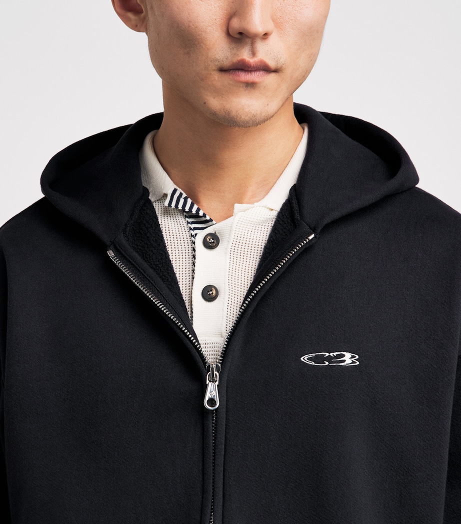 Cole Buxton Mens Cotton Surf Hoodie Vintage Navy Image 3