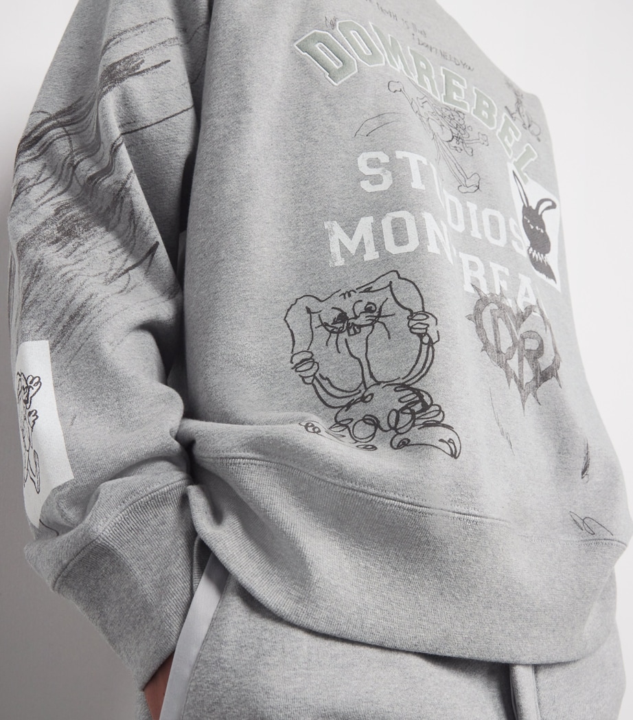 Cotton College Logo Sweatshirt HEATHER GREY Image 6