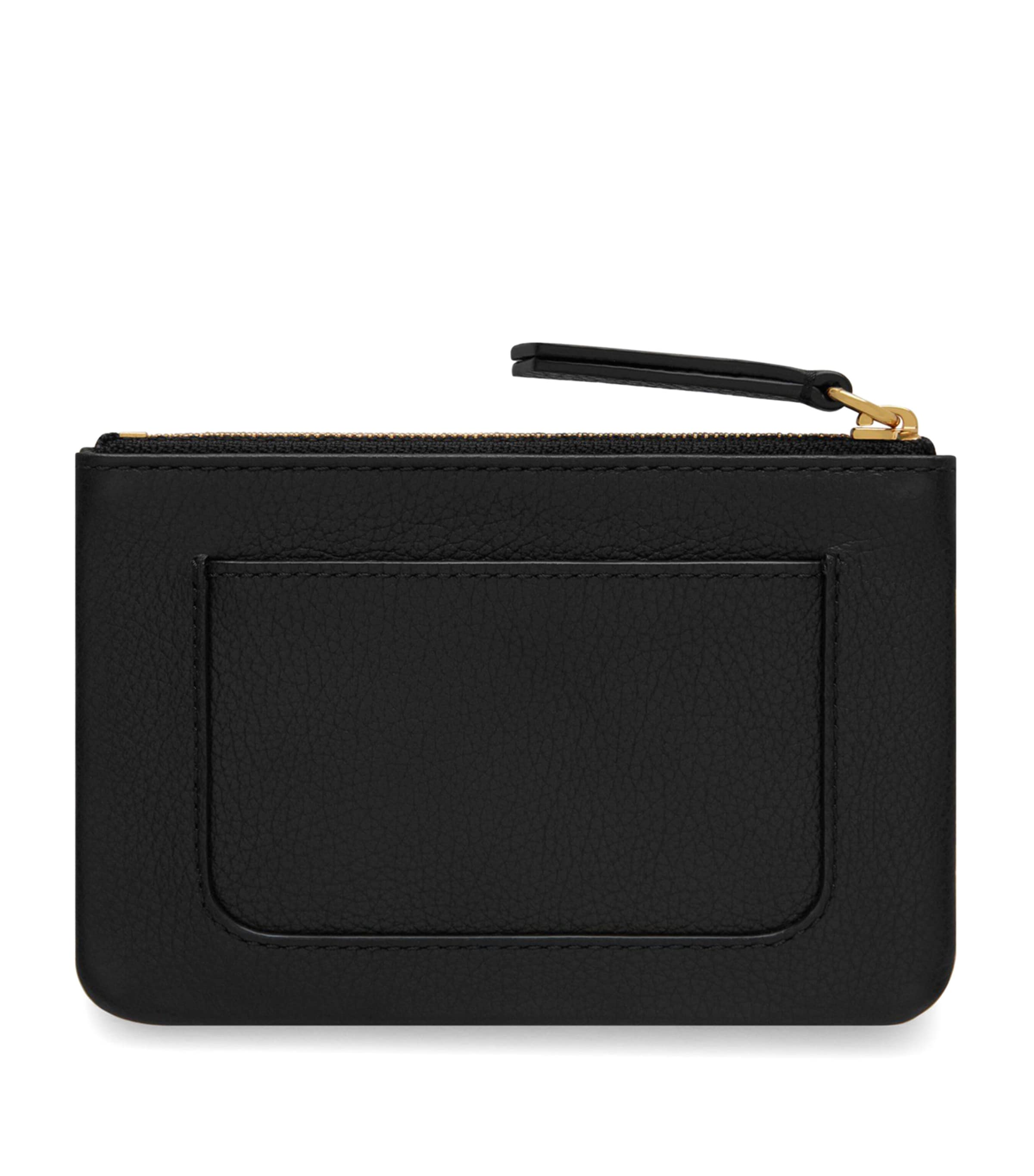 Mulberry Logo Plaque Coin Pouch Black Image 2