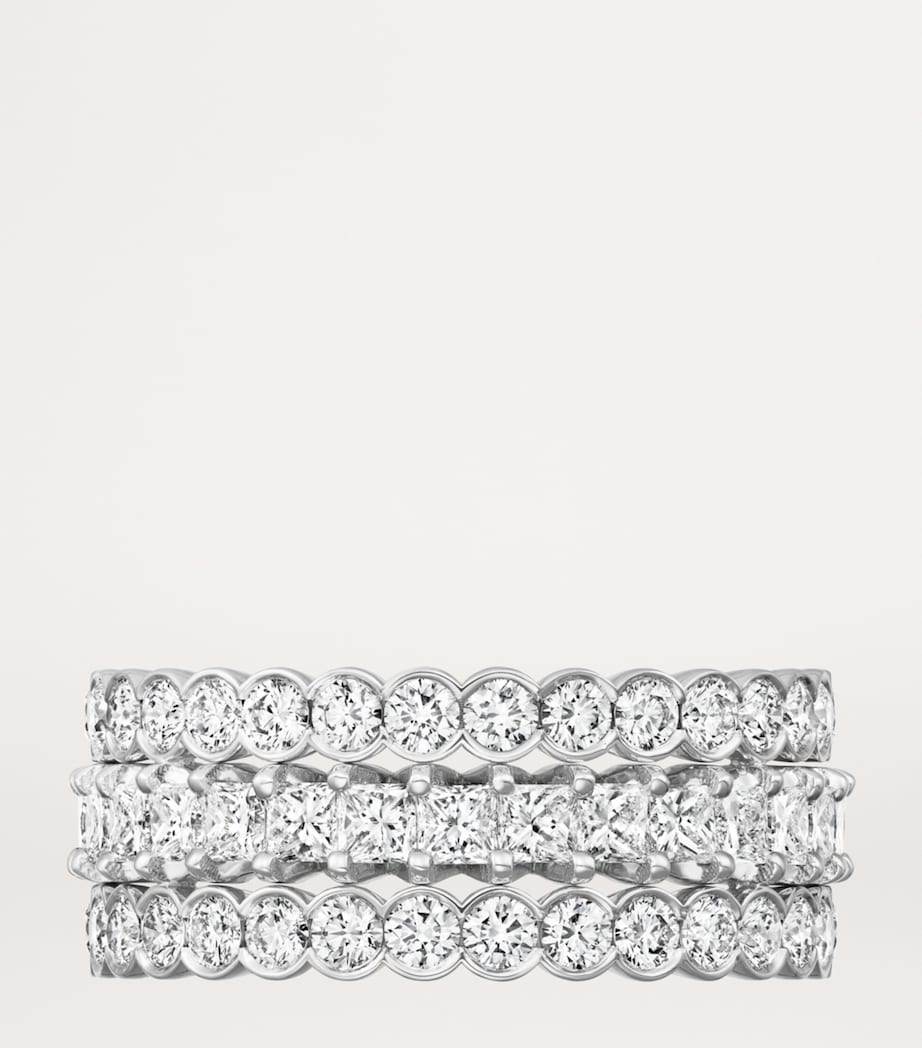 White Gold and Diamond Broderie de Cartier Ring WHITE GOLD Image 6