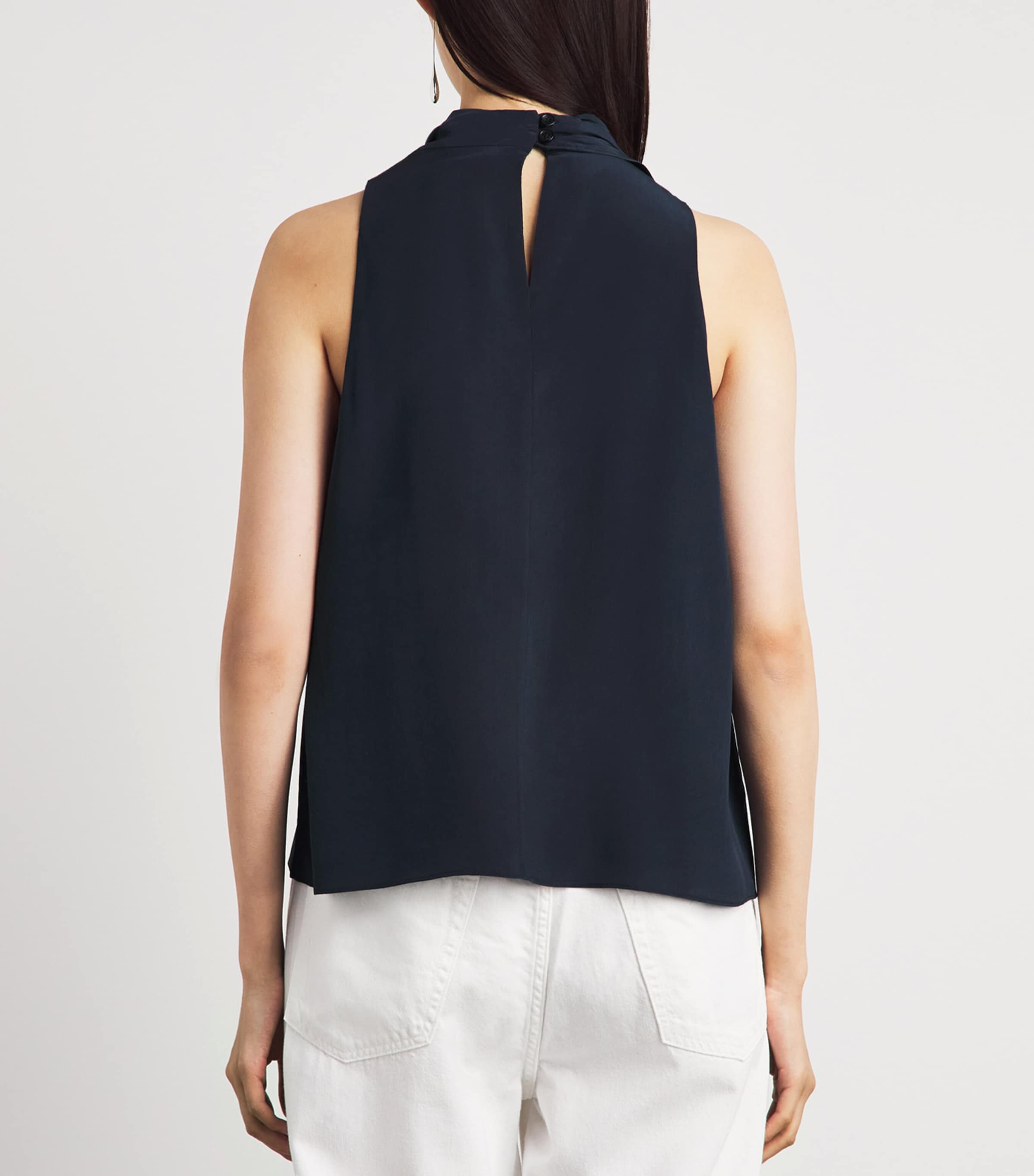 Rag & Bone Womens Silk Adela Scarf Blouse Salute Image 5