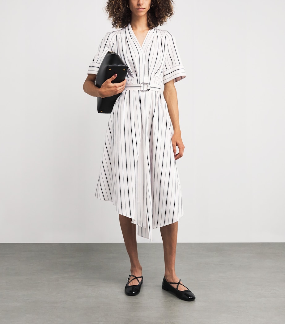 Belted Nansi Midi Dress IVRYB IVORY/BLACK Image 2