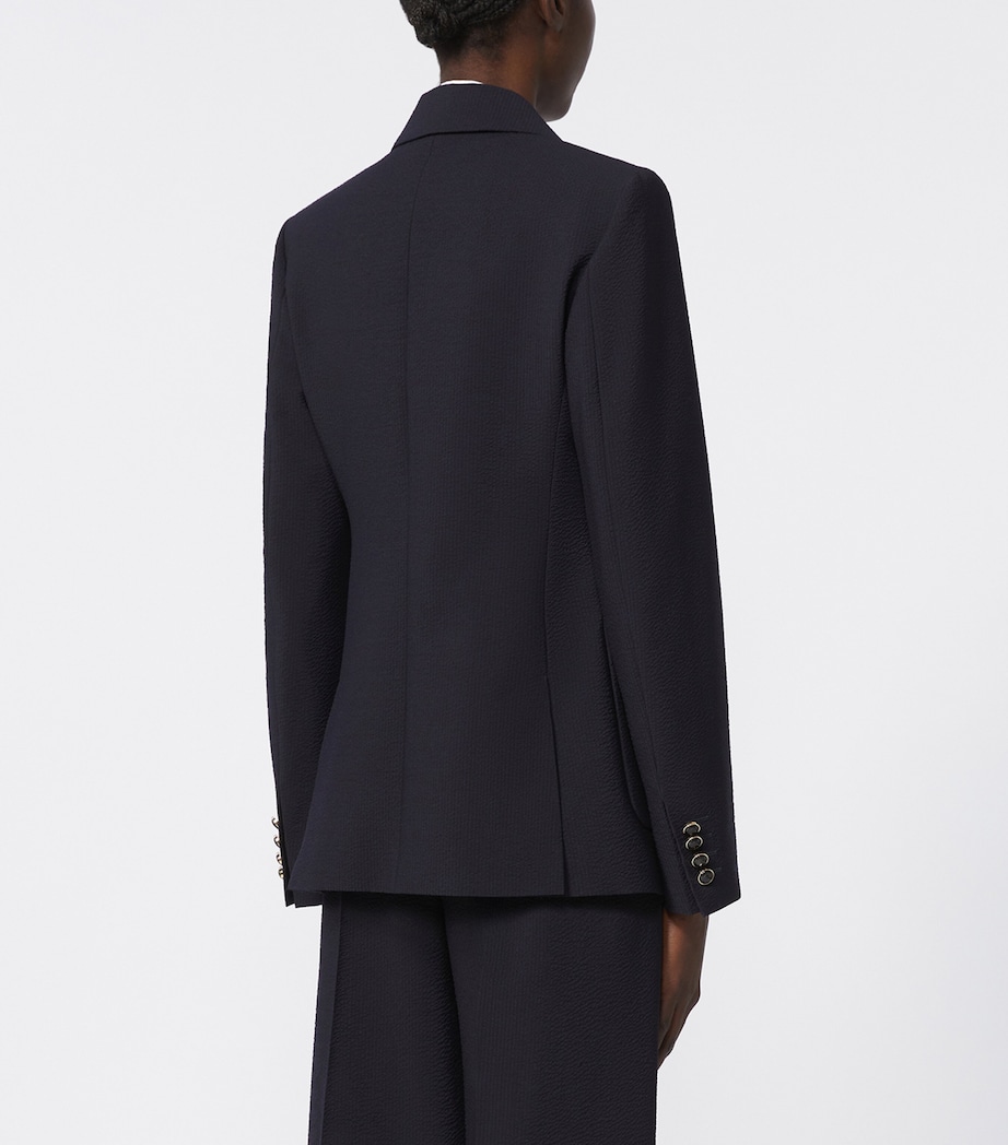 Virgin Wool Double-Breasted Blazer ULTRAMARINE Image 4